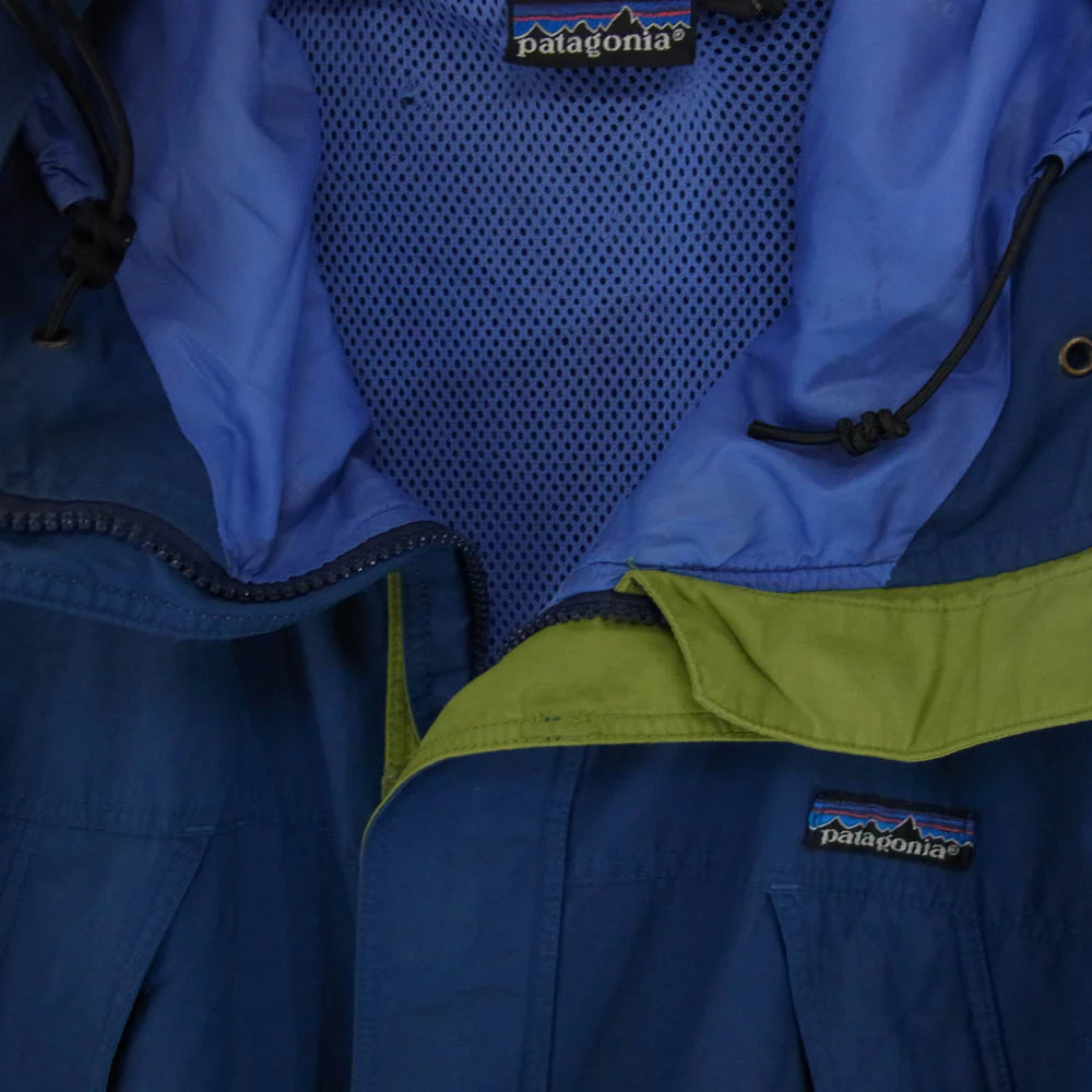 patagonia パタゴニア 90s 香港製 Guide Shell Jacket ガイドシェルジャケット マウンテンパーカー ネイビー系 サイズ表記無【中古】 - Image 3