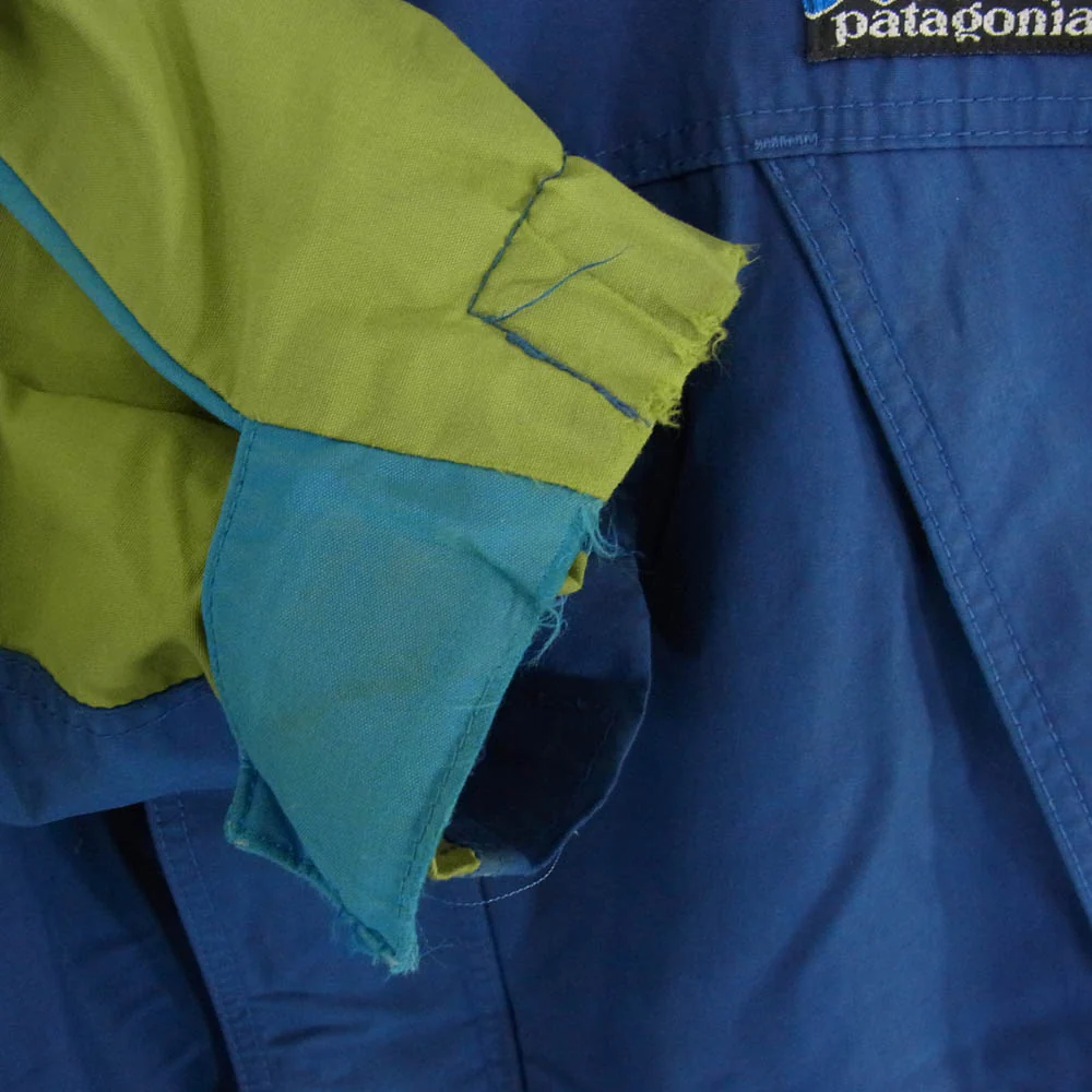 patagonia パタゴニア 90s 香港製 Guide Shell Jacket ガイドシェルジャケット マウンテンパーカー ネイビー系 サイズ表記無【中古】 - Image 4
