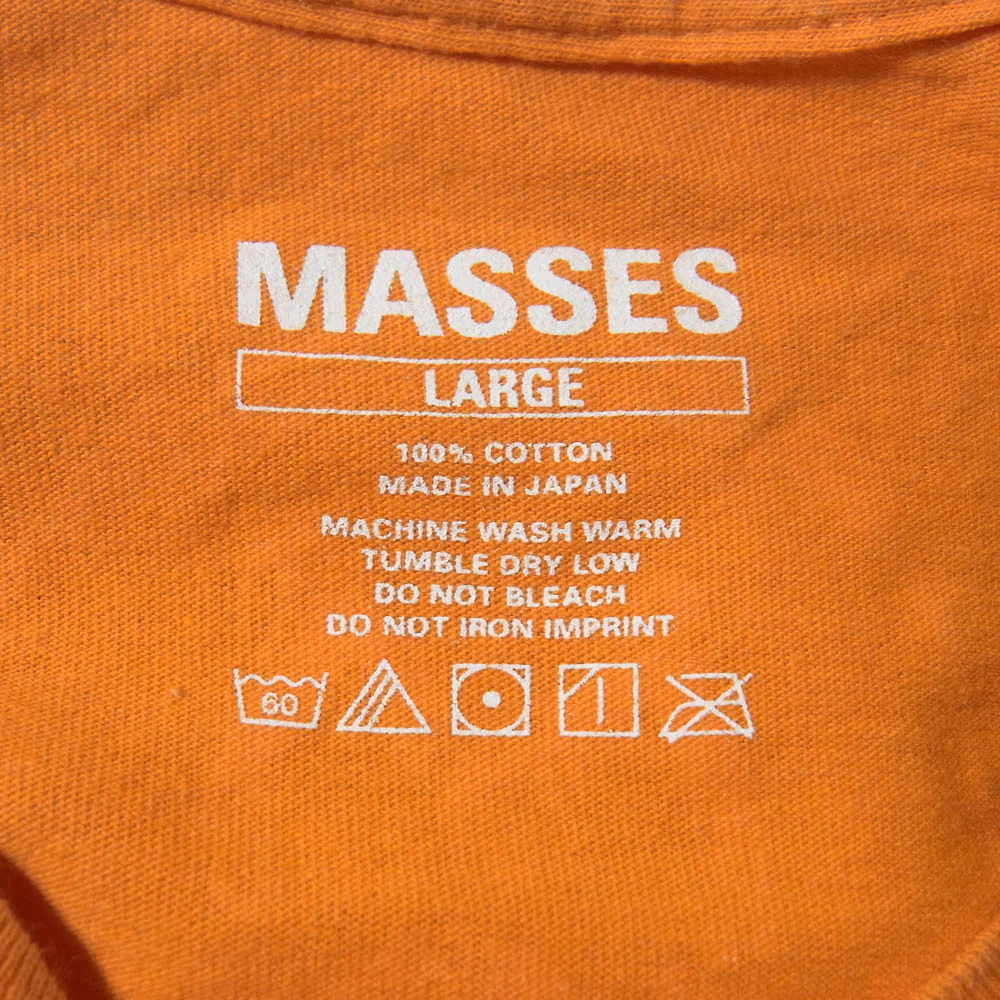 MASSES マシス ボーンプリント 長袖カットソー オレンジ系 L【中古】 - Image 5