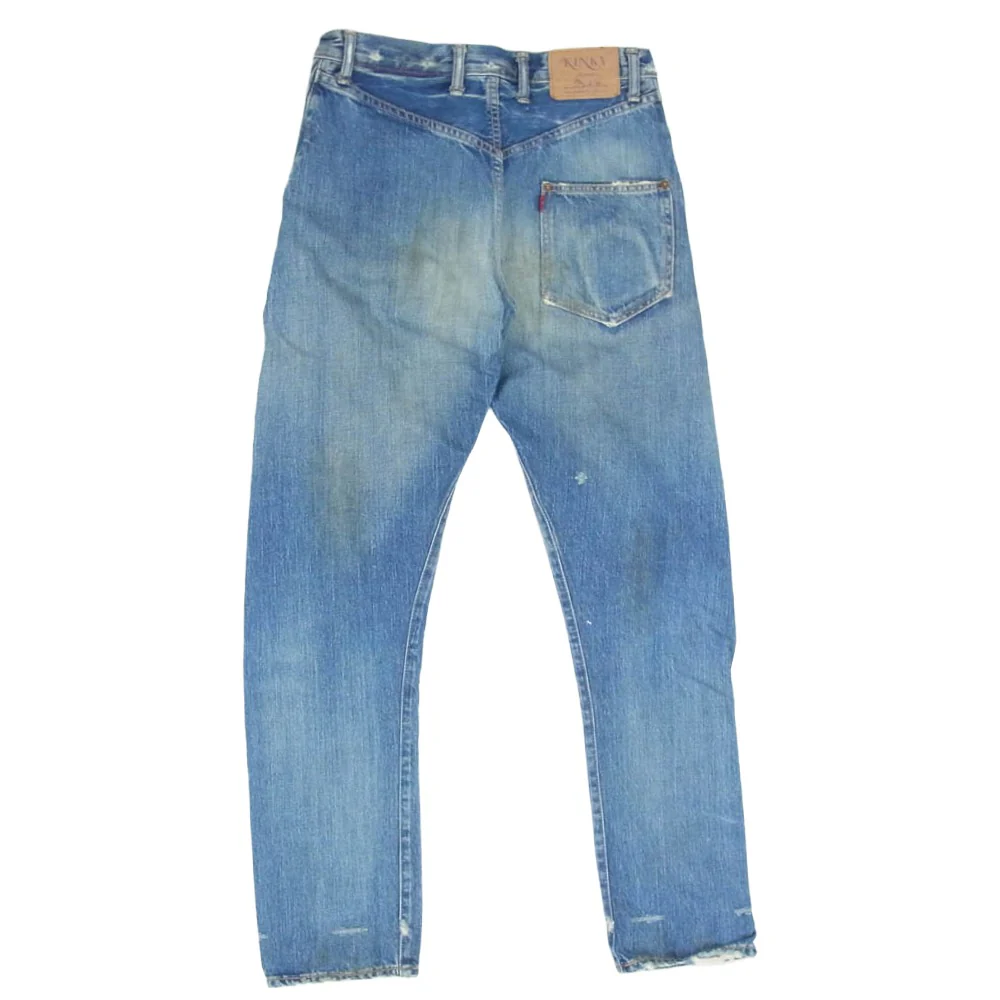 HYSTERIC GLAMOUR ヒステリックグラマー KINKY キンキー スタッズ ストレート デニムパンツ インディゴブルー系 XS【中古】 - Image 2