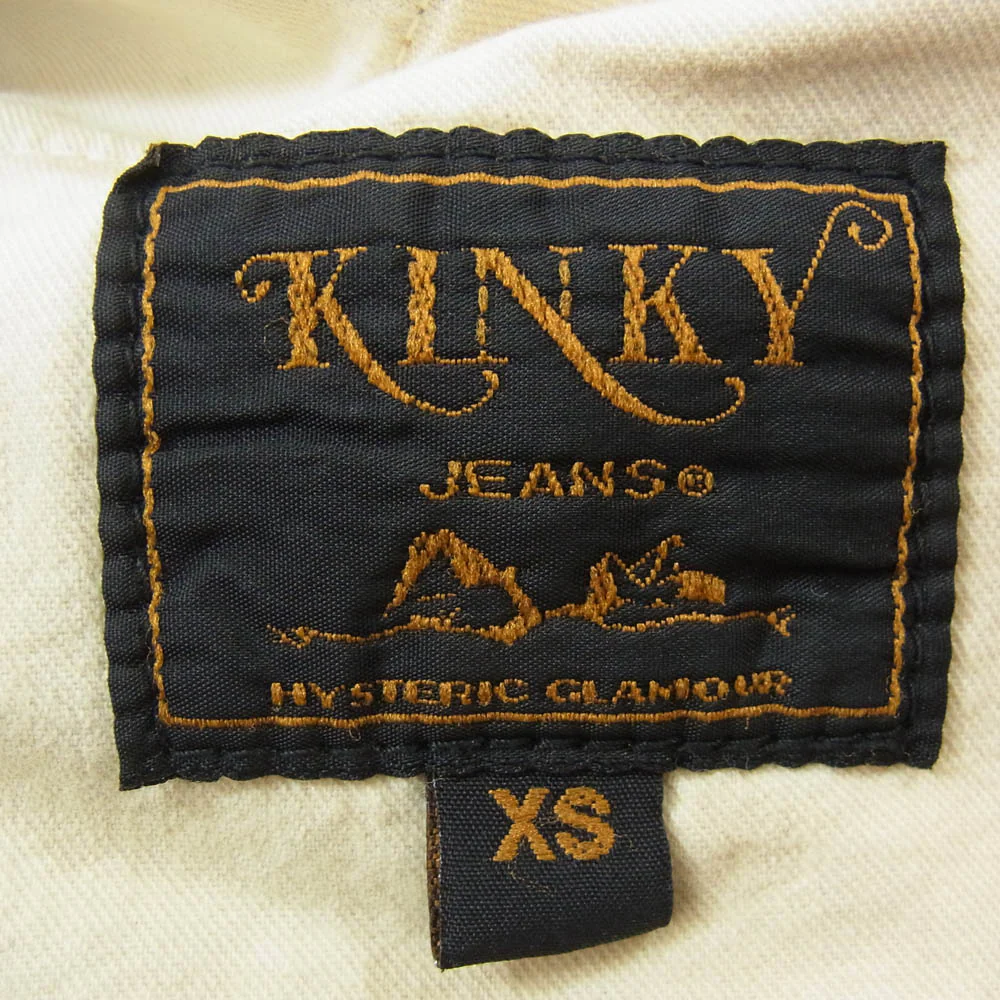 HYSTERIC GLAMOUR ヒステリックグラマー KINKY キンキー スタッズ ストレート デニムパンツ インディゴブルー系 XS【中古】 - Image 5