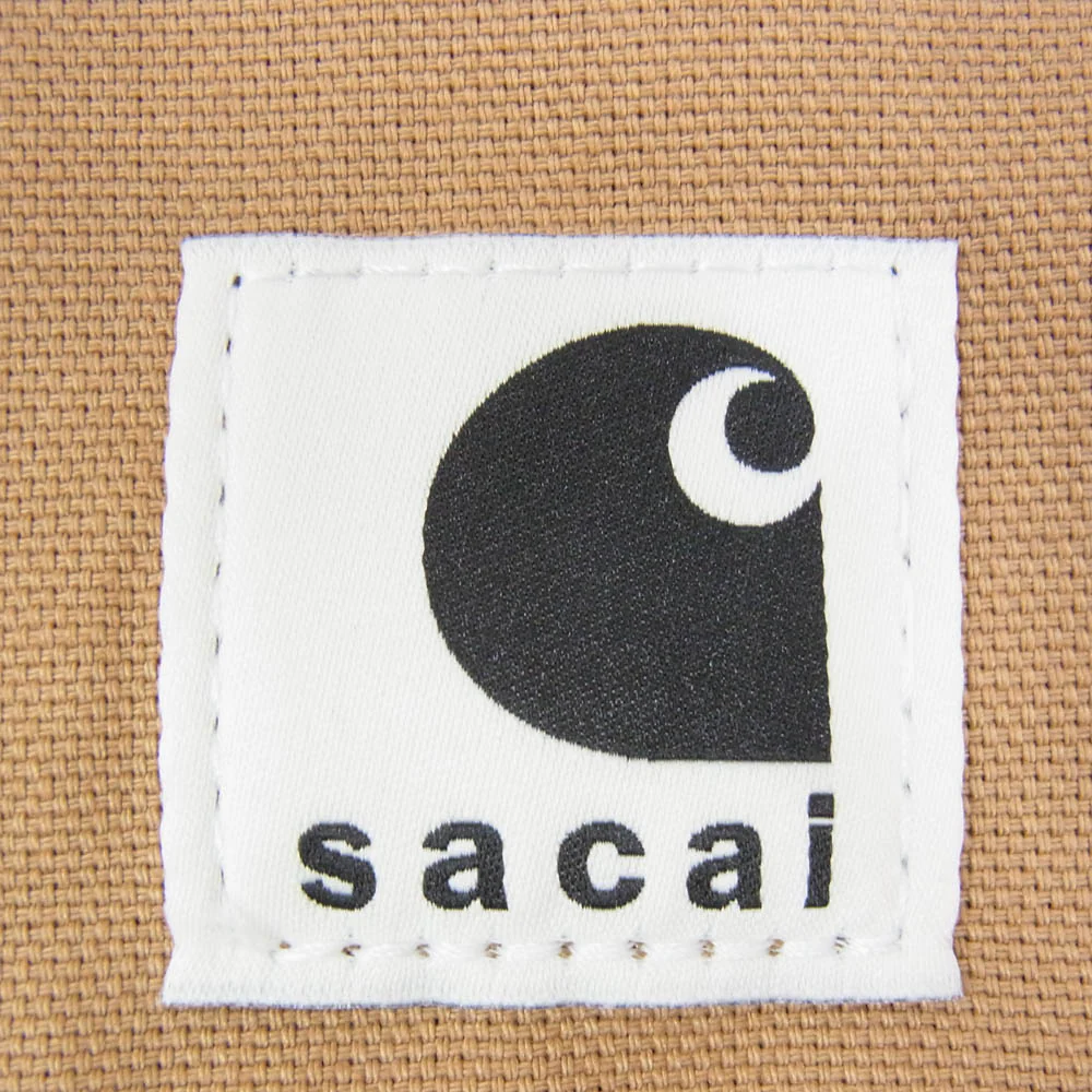 Sacai サカイ 24SS 24-0814S キャンバス ワークインプログレス ノベルティーバッグ ポーチ ブラウン系【中古】 - Image 6