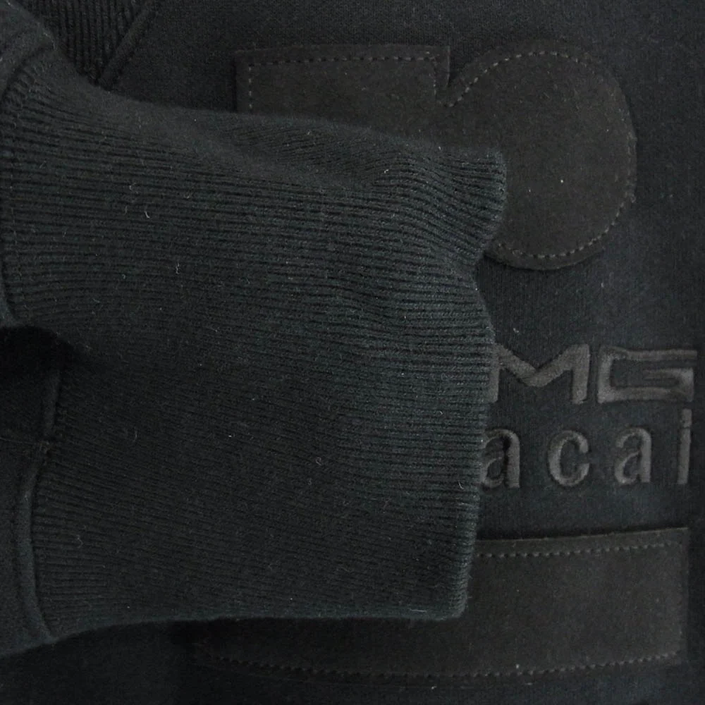 Sacai サカイ 23-0748S × MERCEDES AMG ワッペン ロゴ刺繍 スウェット トレーナー ブラック系 2【中古】 - Image 4
