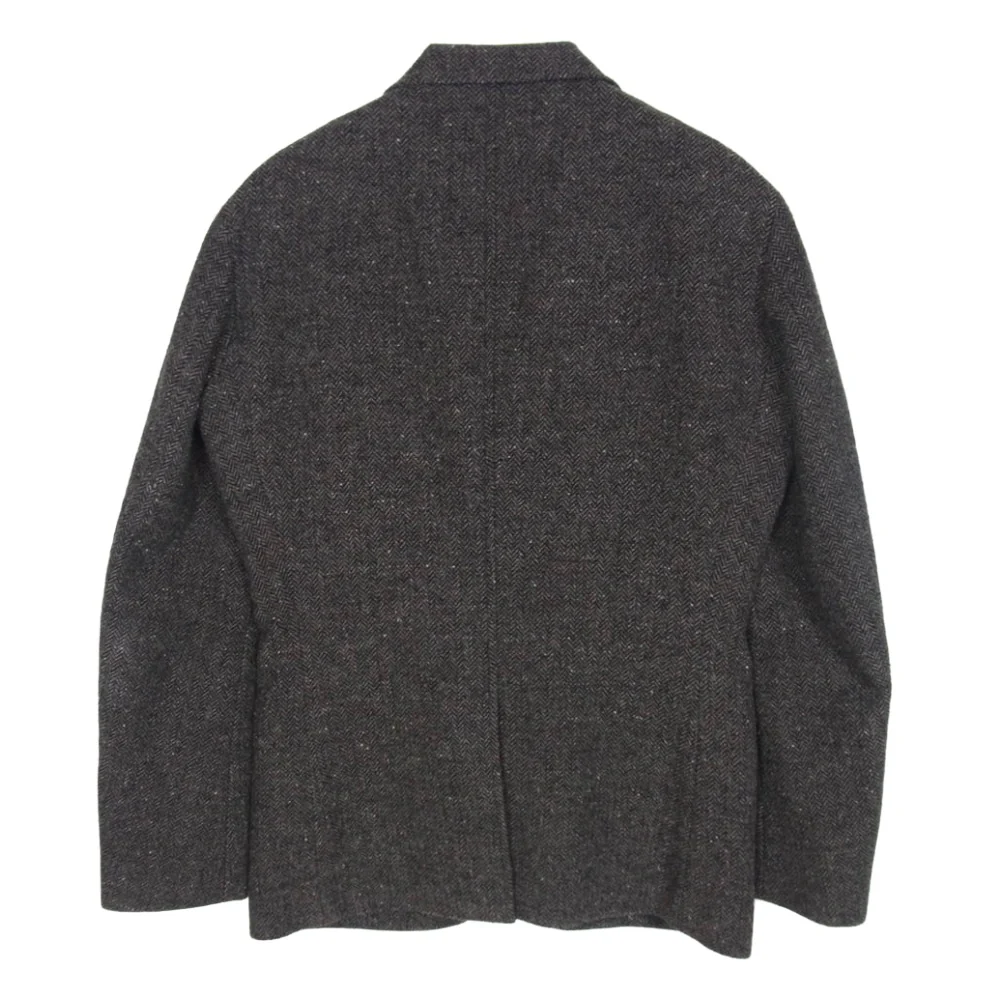 UNITED ARROWS ユナイテッドアローズ 1122-110-4447 ヘリンボーン ツイード 2B テーラード ジャケット ダークブラウン系 44【中古】 - Image 2