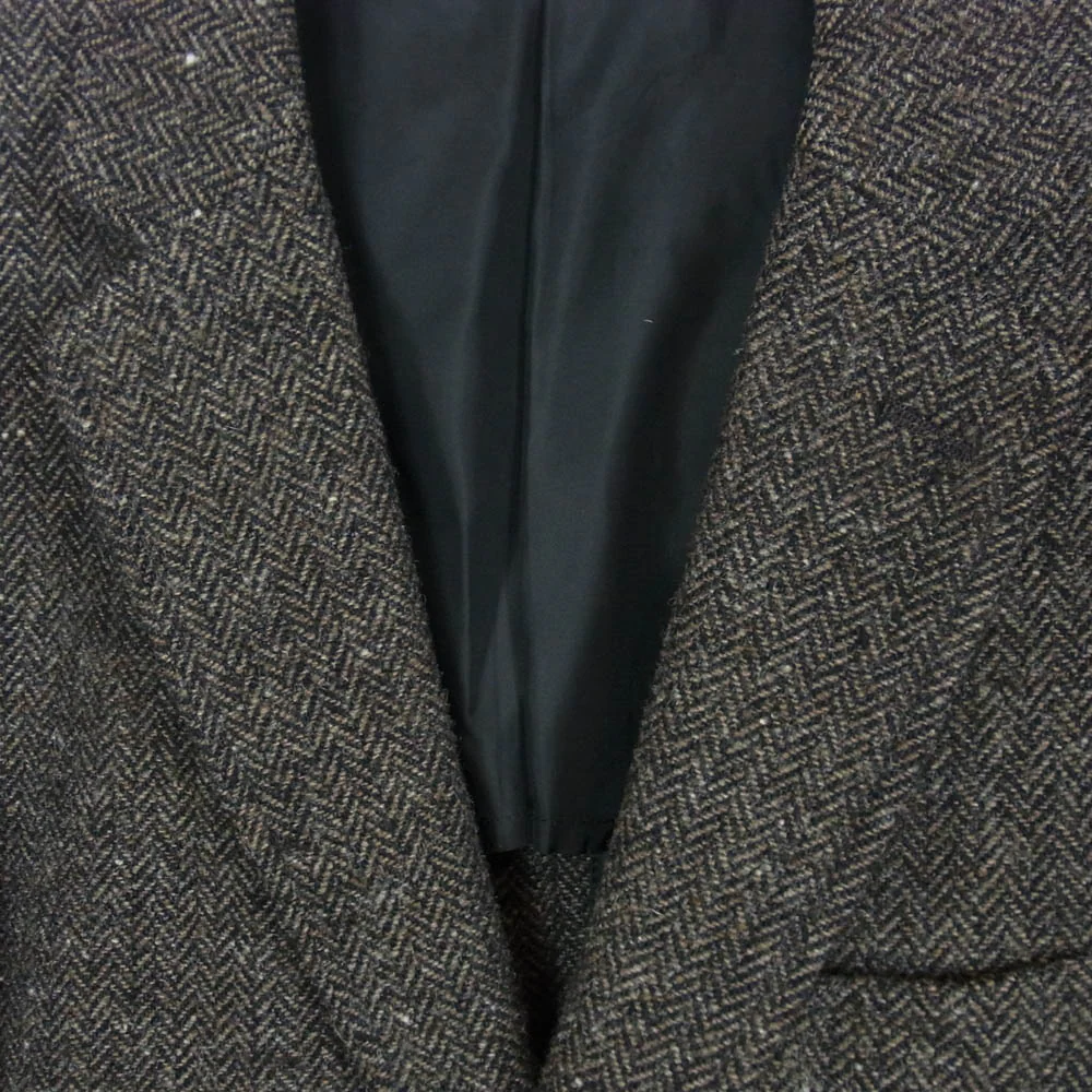 UNITED ARROWS ユナイテッドアローズ 1122-110-4447 ヘリンボーン ツイード 2B テーラード ジャケット ダークブラウン系 44【中古】 - Image 3