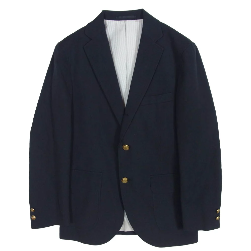 UNITED ARROWS ユナイテッドアローズ 3222-116-0113 GREEN LABEL RELAXING グリーン レーベル リラクシング 段返り 2B 紺ブレザー ジャケット ネイビー系 S【中古】