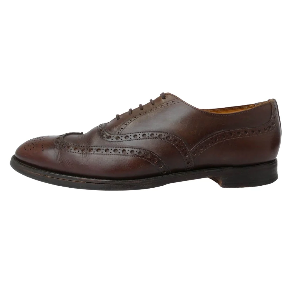 Brooks Brothers ブルックスブラザーズ DEVON イングランド製 ウィングチップ レザー シューズ ブラウン系 43【中古】 - Image 2