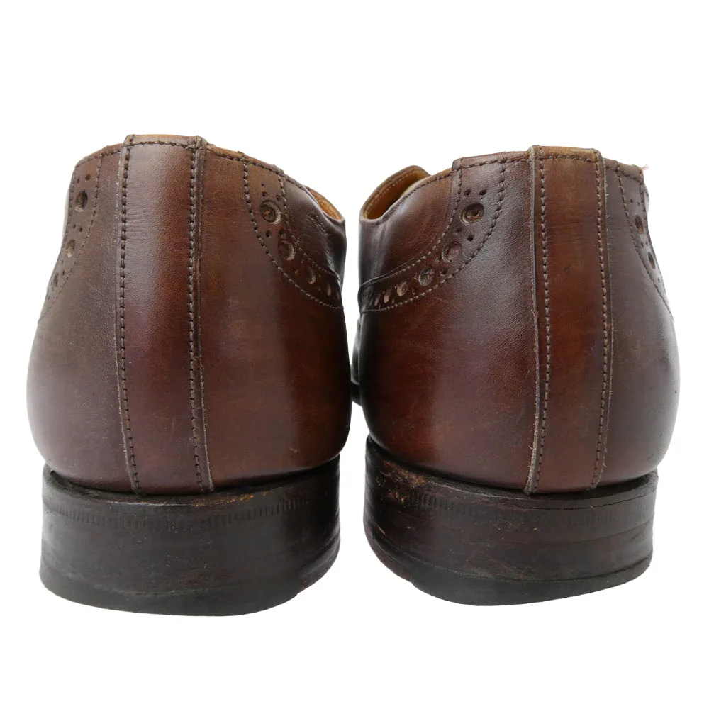 Brooks Brothers ブルックスブラザーズ DEVON イングランド製 ウィングチップ レザー シューズ ブラウン系 43【中古】 - Image 3
