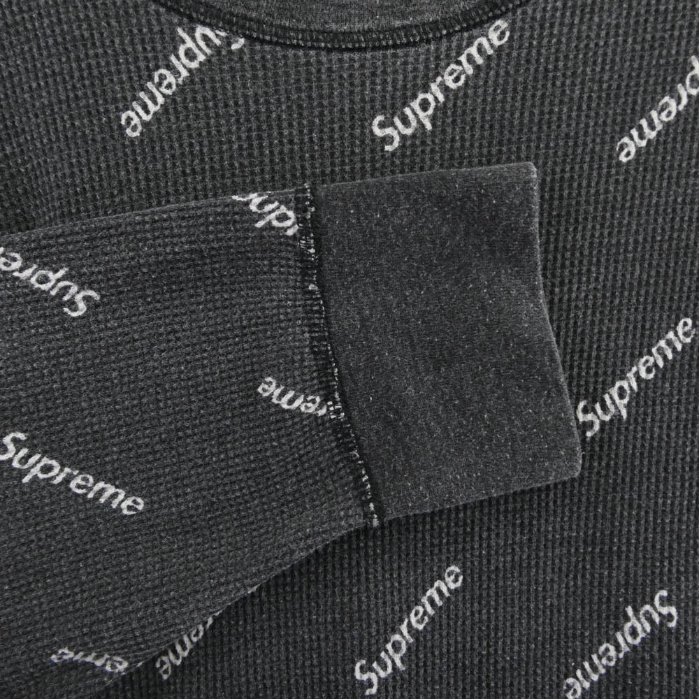 Supreme シュプリーム Hanes Thermal Crew ヘインズ サーマル 長袖 カットソー ダークグレー系 XL【中古】 - Image 4