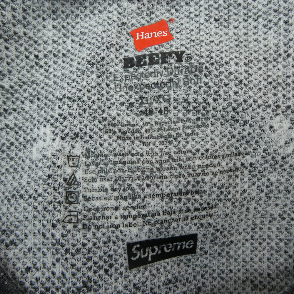 Supreme シュプリーム Hanes Thermal Crew ヘインズ サーマル 長袖 カットソー ダークグレー系 XL【中古】 - Image 5