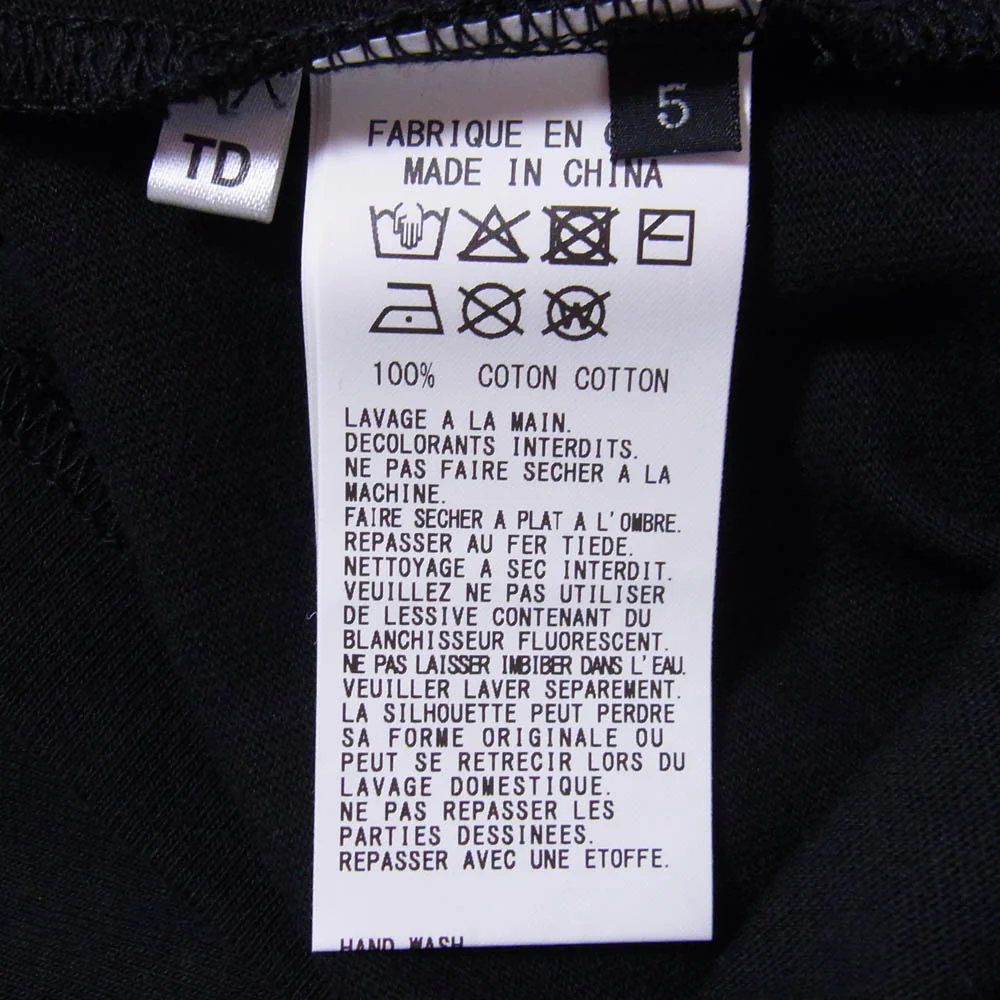 Y's Yohji Yamamoto ワイズ ヨウジヤマモト YL-T81-950 New Era S/S COTTON TEE ニューエラ ロゴプリント クルーネック 半袖 カットソー Tシャツ ブラック系 5【極上美品】【中古】 - Image 5
