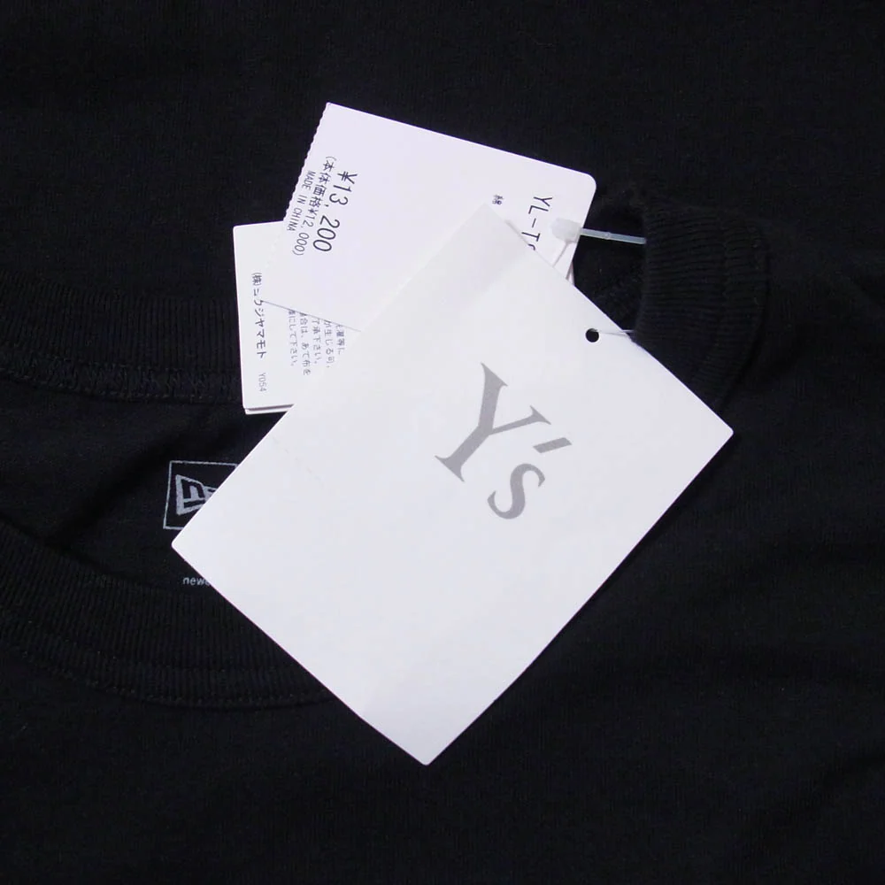 Y's Yohji Yamamoto ワイズ ヨウジヤマモト YL-T81-950 New Era S/S COTTON TEE ニューエラ ロゴプリント クルーネック 半袖 カットソー Tシャツ ブラック系 5【極上美品】【中古】 - Image 6
