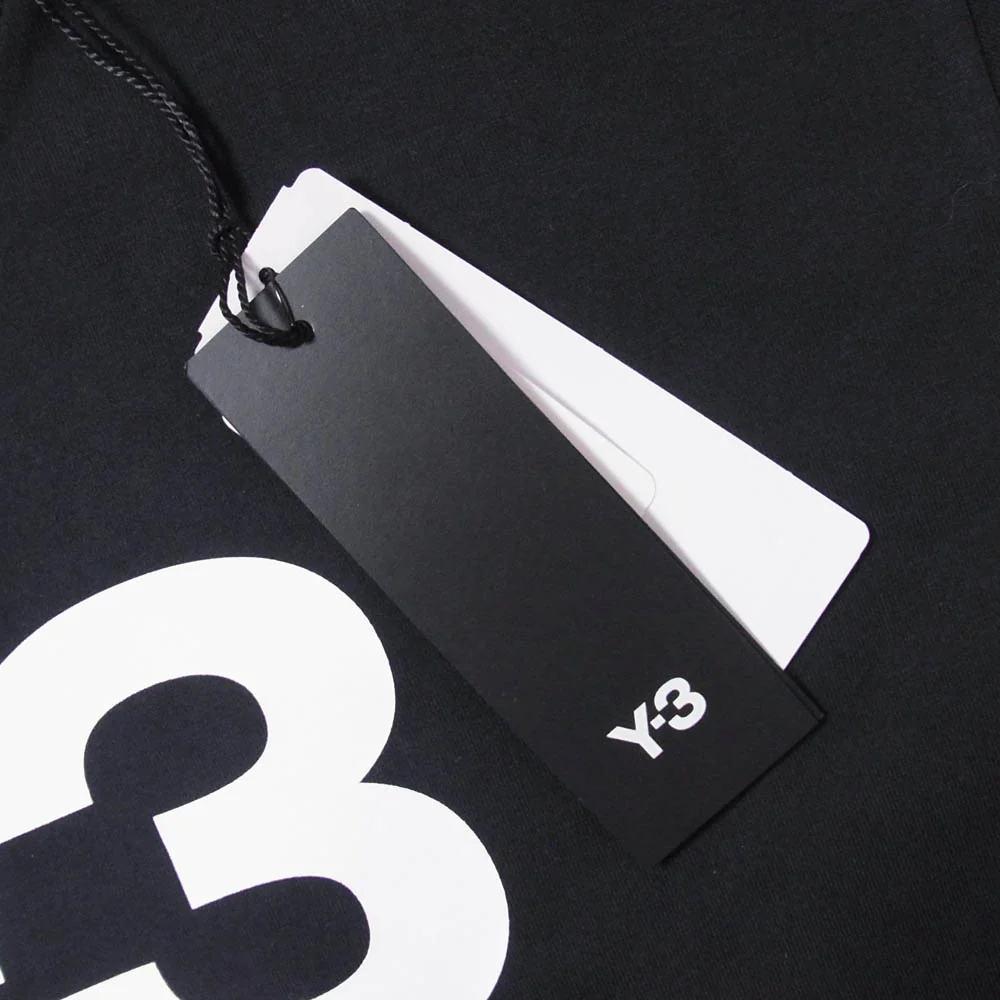 Y-3 Yohji Yamamoto ワイスリー ヨウジヤマモト 25AW JW6999 LOGO TEE Wネーム ロゴプリント クルーネック 半袖 Tシャツ カットソー ブラック系 L【極上美品】【中古】 - Image 4
