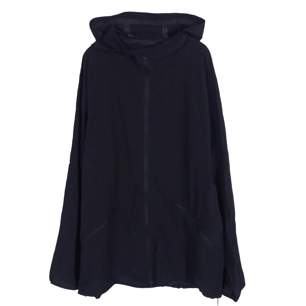 Y-3 Yohji Yamamoto ワイスリー ヨウジヤマモト IN8746 M RUN JACKET フーデッド ナイロン ランニング ジャケット ブラック系 XL【中古】