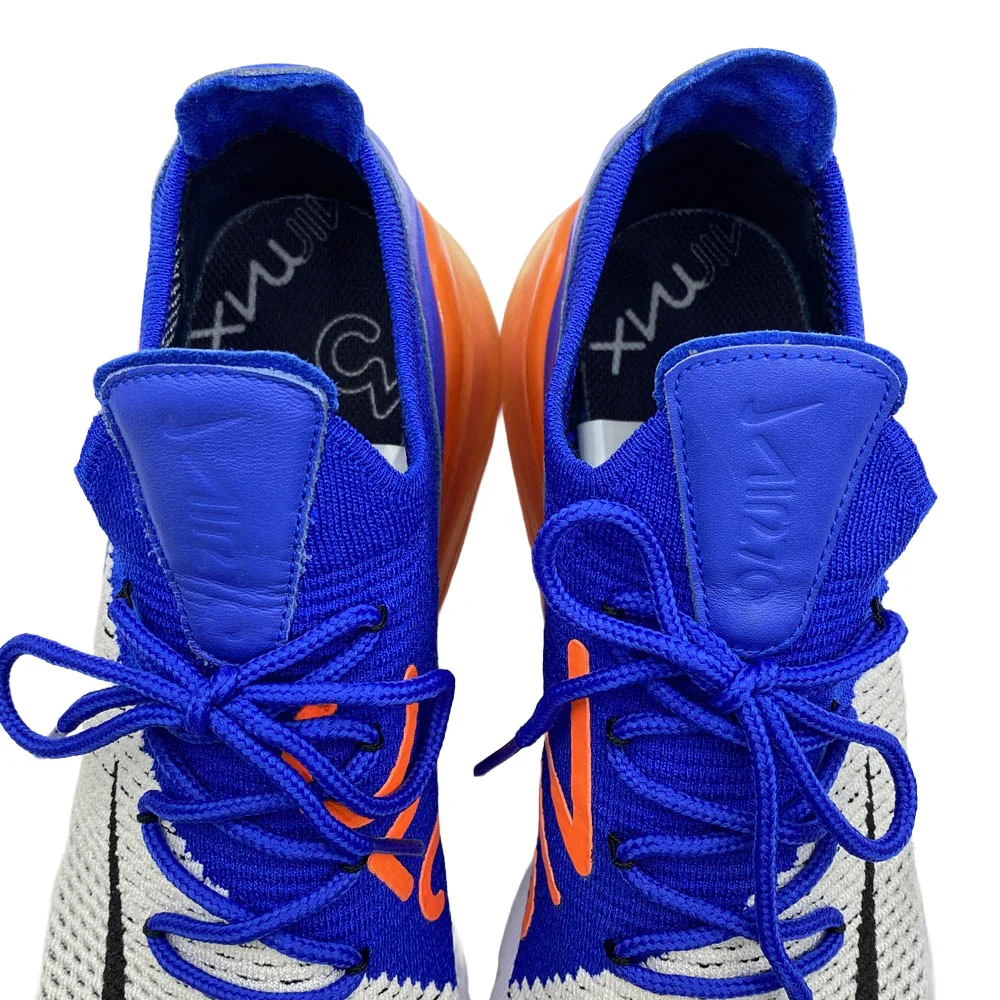 NIKE ナイキ A01023-101 AIR MAX 270 FLYKNIT エアマックス 270 フライニット ローカット ランニング シューズ スニーカー ホワイト系 ブルー系 オレンジ系 25.5cm【中古】 - Image 5