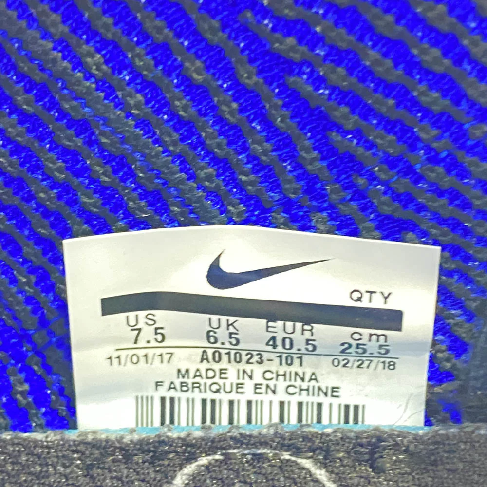 NIKE ナイキ A01023-101 AIR MAX 270 FLYKNIT エアマックス 270 フライニット ローカット ランニング シューズ スニーカー ホワイト系 ブルー系 オレンジ系 25.5cm【中古】 - Image 7