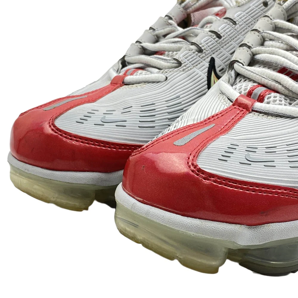 NIKE ナイキ CK2718-002 Air Vapormax 360 Vast Grey White エア ヴェイパーマックス 360 ヴァスト グレー ホワイト ローカット スニーカー ホワイト系 レッド系 26.5cm【中古】 - Image 4