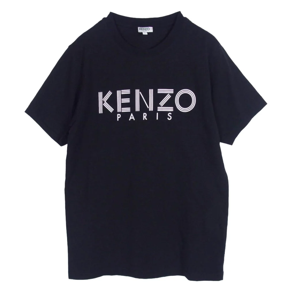 KENZO ケンゾー F765TS0924SG Classic Logo T-shirt クラシック ロゴ 半袖 Tシャツ ブラック ブラック系 S【中古】