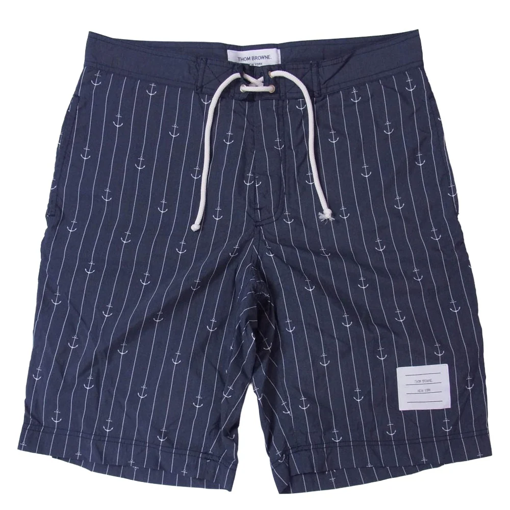 THOM BROWNE トムブラウン MTU173AW8071 イタリア製 スイム ショーツ ハーフパンツ ネイビー系 1【中古】
