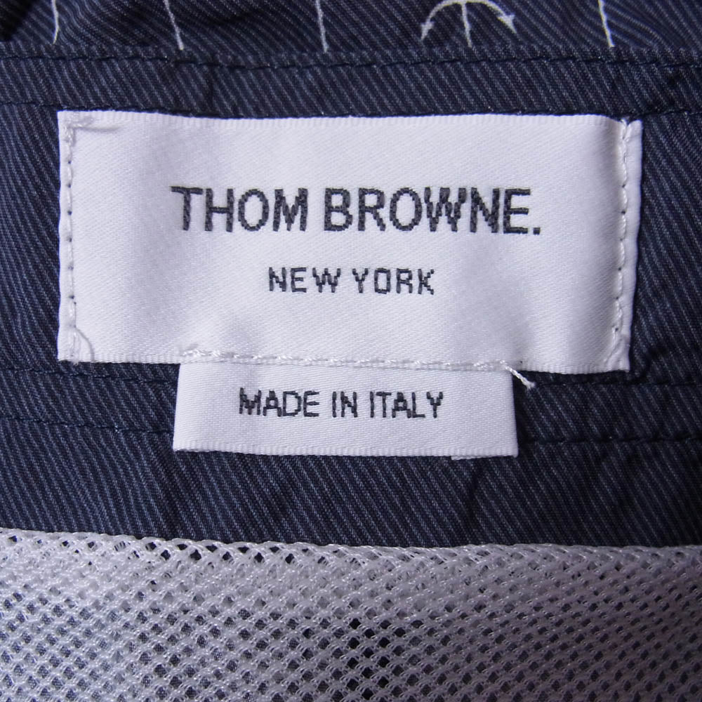 THOM BROWNE トムブラウン MTU173AW8071 イタリア製 スイム ショーツ ハーフパンツ ネイビー系 1【中古】 - Image 4