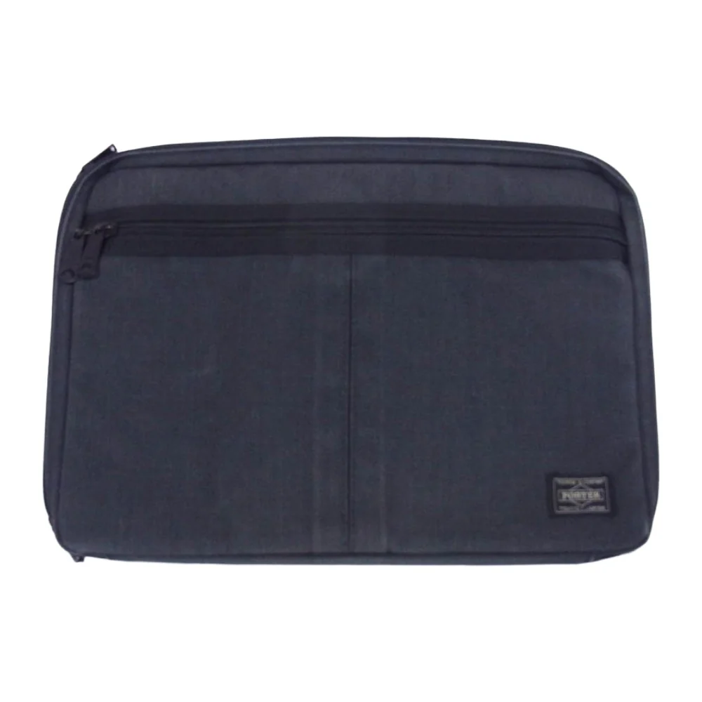 PORTER ポーター クラッチバッグ PCケース ブリーフケース グレー系【中古】