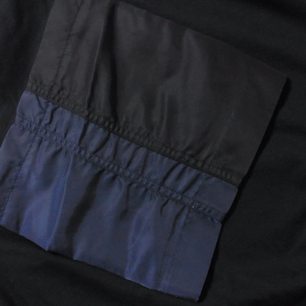 トーガ 25SS TV251-JK330 Cotton jersey S/S スリーブ異素材切替 オーバーサイズ 半袖 Tシャツ カットソー ネイビー系 46【美品】【中古】 - Image 6