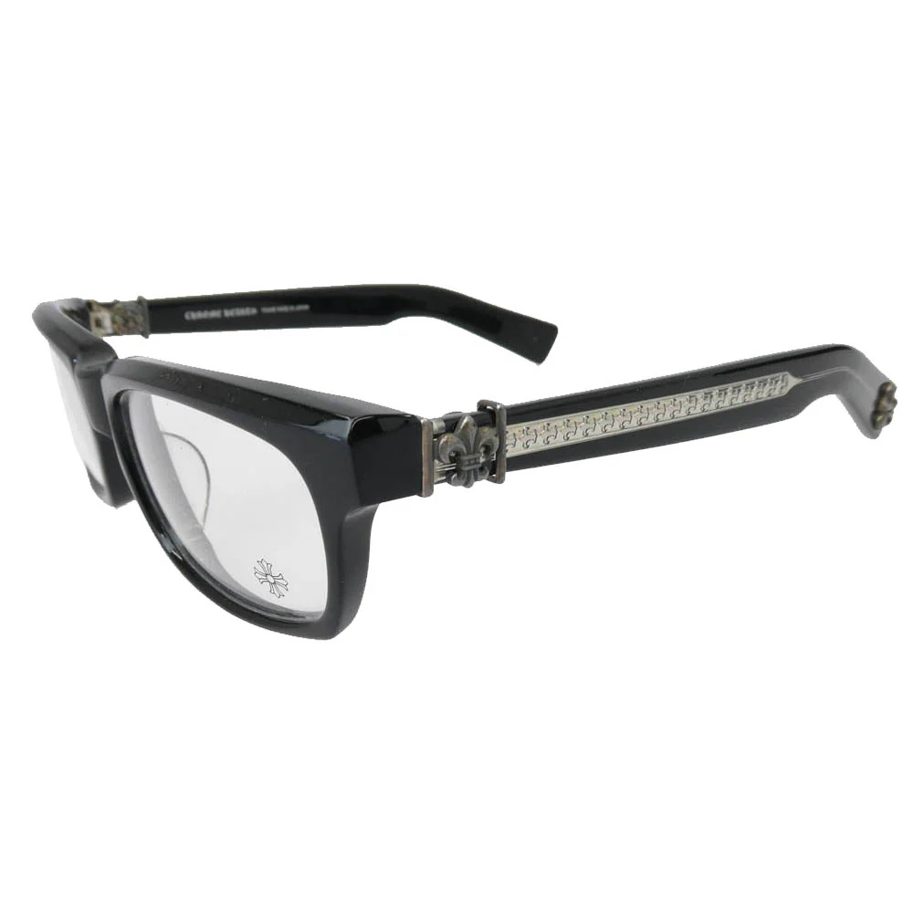 CHROME HEARTS ã¯ãã ããŒãïŒåæ¬ç¡ïŒ çŽæ£ã¬ã¶ãŒã¢ã€ãŠã§ã¢ã±ãŒã¹ä»å± SPLAT-A 55â¡17-143 BSãã¬ã¢ãã³ãã« ã¢ã€ãŠã§ã¢ çŒé¡ ãã©ãã¯ç³» ã·ã«ããŒç³» 55â¡17-143ãäžå€ã - Image 2