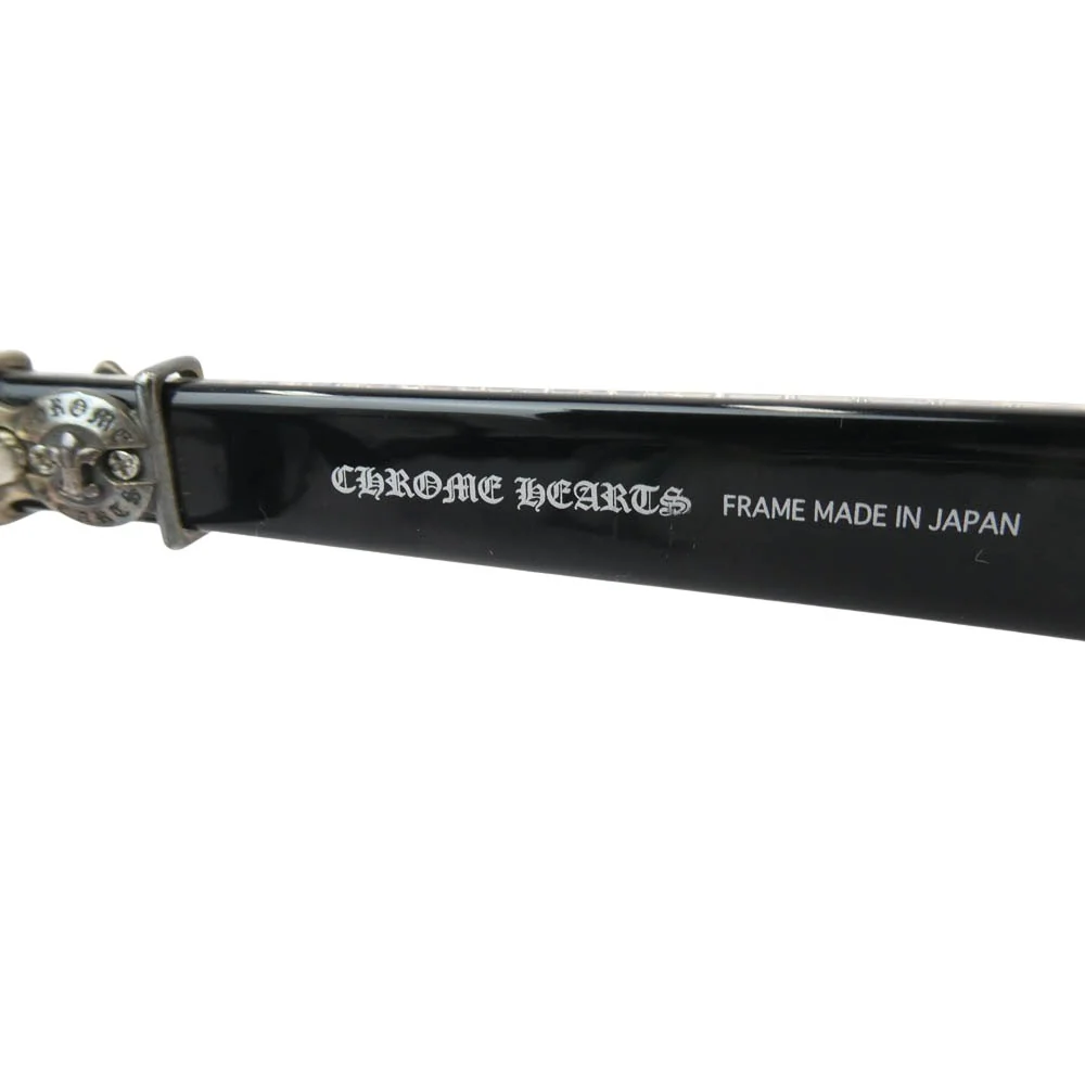 CHROME HEARTS ã¯ãã ããŒãïŒåæ¬ç¡ïŒ çŽæ£ã¬ã¶ãŒã¢ã€ãŠã§ã¢ã±ãŒã¹ä»å± SPLAT-A 55â¡17-143 BSãã¬ã¢ãã³ãã« ã¢ã€ãŠã§ã¢ çŒé¡ ãã©ãã¯ç³» ã·ã«ããŒç³» 55â¡17-143ãäžå€ã - Image 4