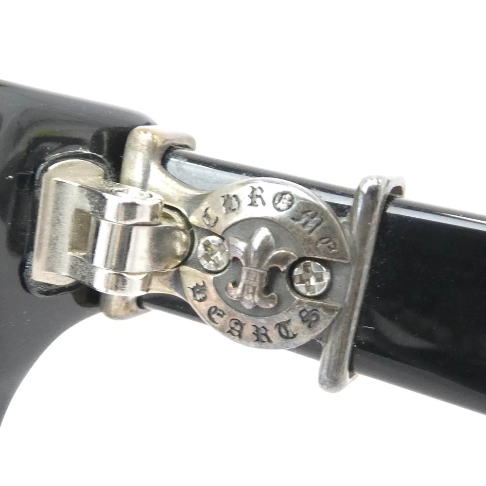 CHROME HEARTS ã¯ãã ããŒãïŒåæ¬ç¡ïŒ çŽæ£ã¬ã¶ãŒã¢ã€ãŠã§ã¢ã±ãŒã¹ä»å± SPLAT-A 55â¡17-143 BSãã¬ã¢ãã³ãã« ã¢ã€ãŠã§ã¢ çŒé¡ ãã©ãã¯ç³» ã·ã«ããŒç³» 55â¡17-143ãäžå€ã - Image 6
