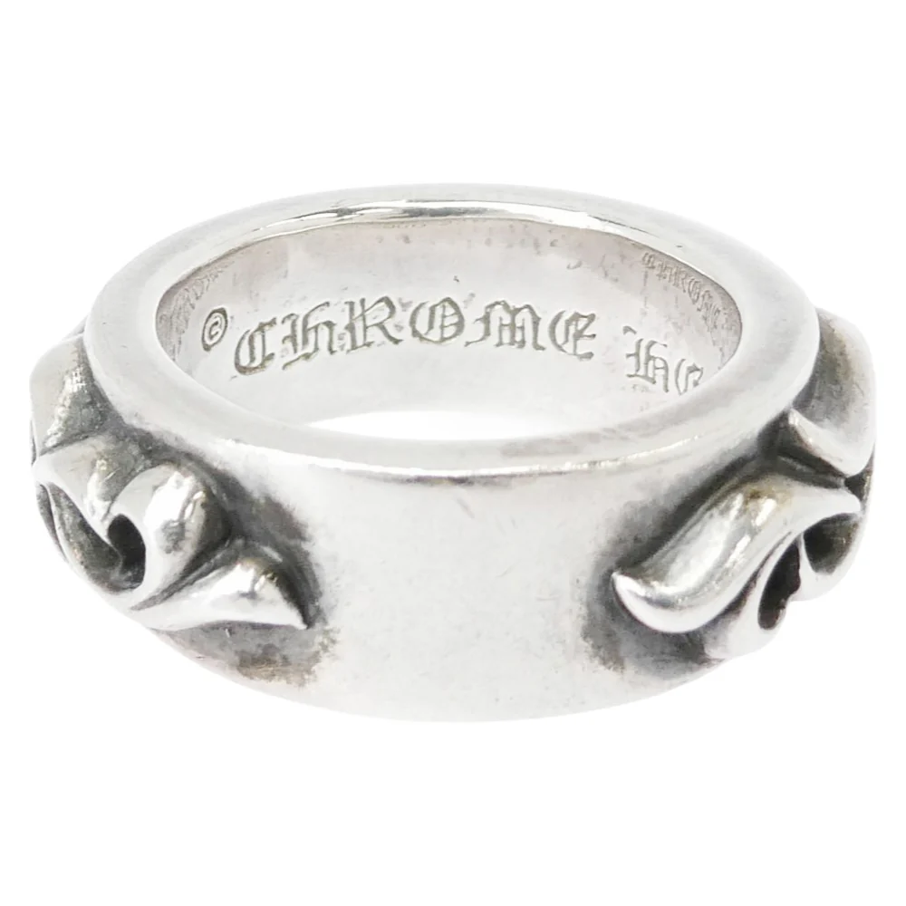 CHROME HEARTS クロムハーツ（原本有） インボイス付属 DBL NARROW VINE BAND ダブルナローヴァインバンド リング シルバー系 16.5号【中古】 - Image 4