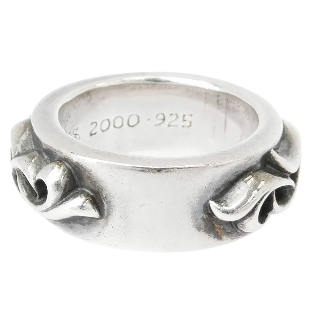 CHROME HEARTS クロムハーツ（原本有） インボイス付属 DBL NARROW VINE BAND ダブルナローヴァインバンド リング シルバー系 16.5号【中古】 - Image 5