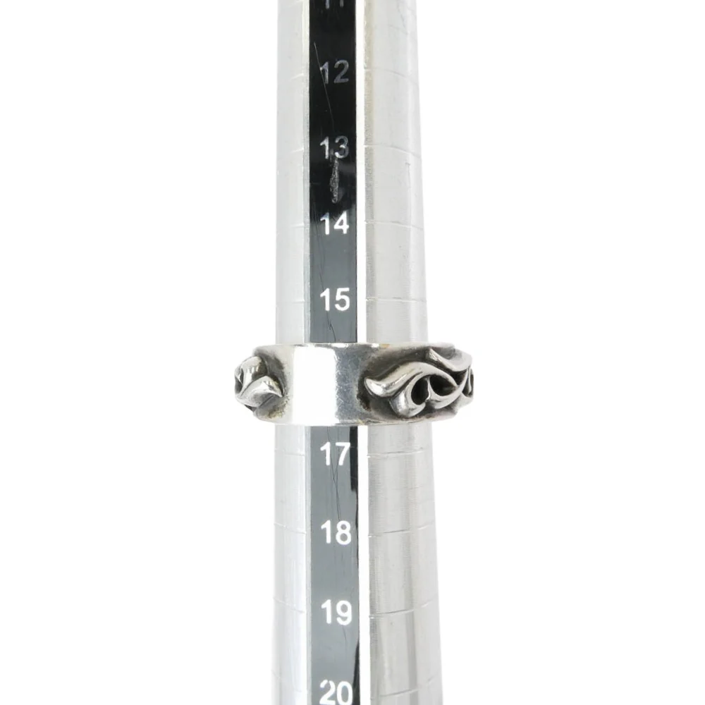 CHROME HEARTS クロムハーツ（原本有） インボイス付属 DBL NARROW VINE BAND ダブルナローヴァインバンド リング シルバー系 16.5号【中古】 - Image 6