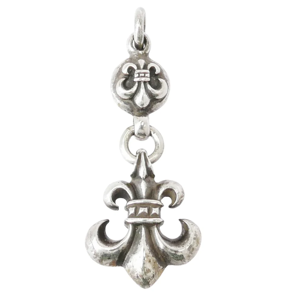 CHROME HEARTS クロムハーツ（原本無） OLD 1BALL BS FLEUR オールド 1ボール BSフレア チャーム ペンダントトップ シルバー系【中古】