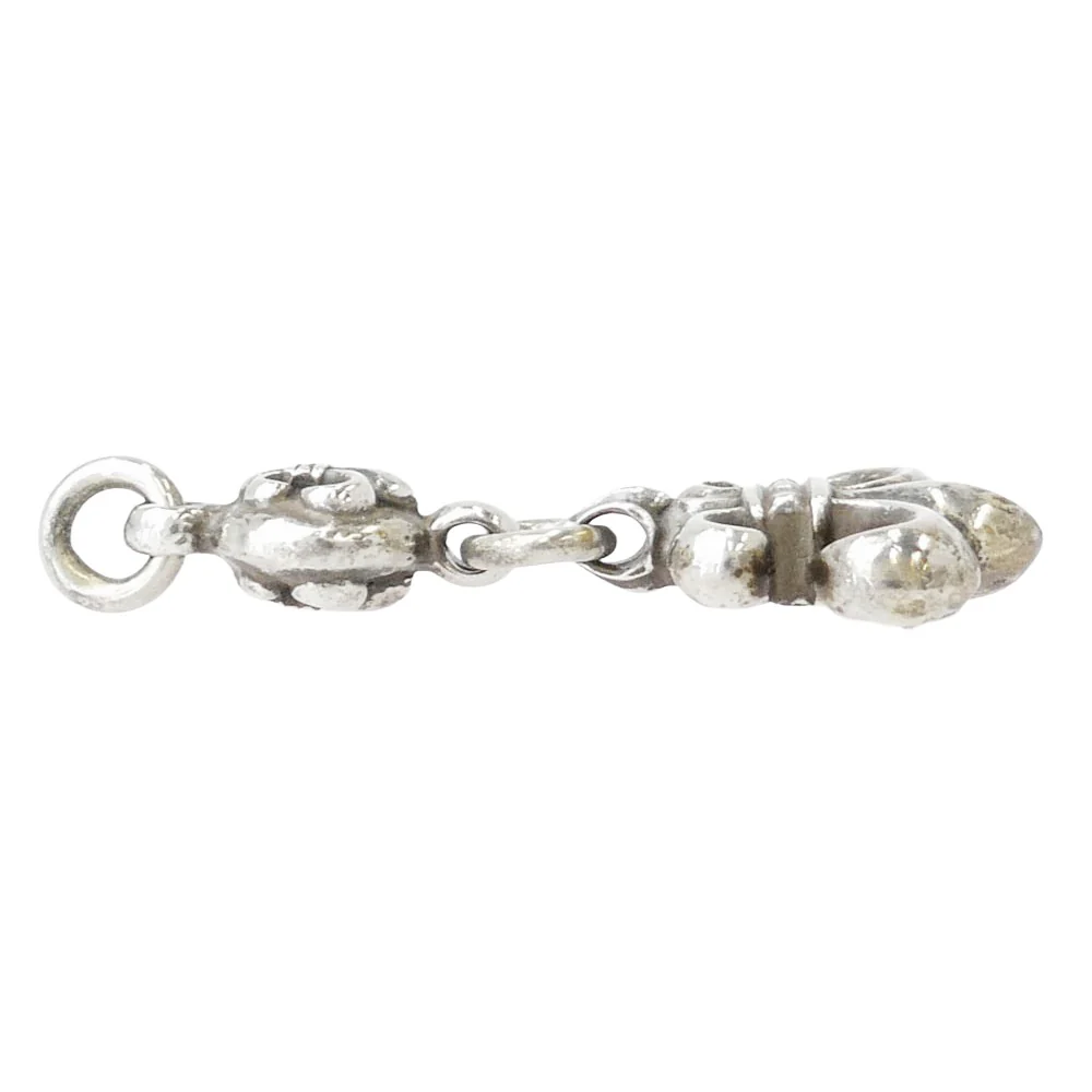 CHROME HEARTS クロムハーツ（原本無） OLD 1BALL BS FLEUR オールド 1ボール BSフレア チャーム ペンダントトップ シルバー系【中古】 - Image 3