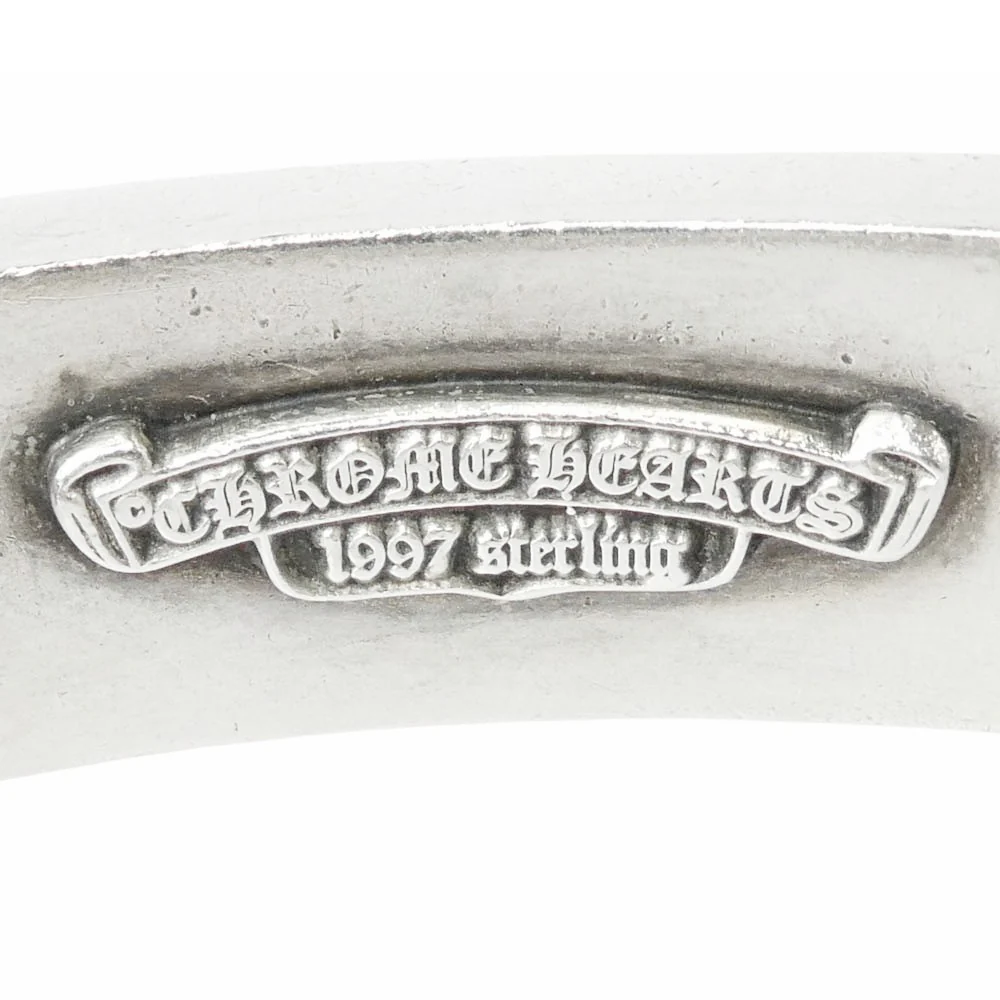 CHROME HEARTS クロムハーツ(原本無) 13LINK ID FLORAL CRS 13リンク フローラルIDファンシー ブレスレット シルバー系【中古】 - Image 4