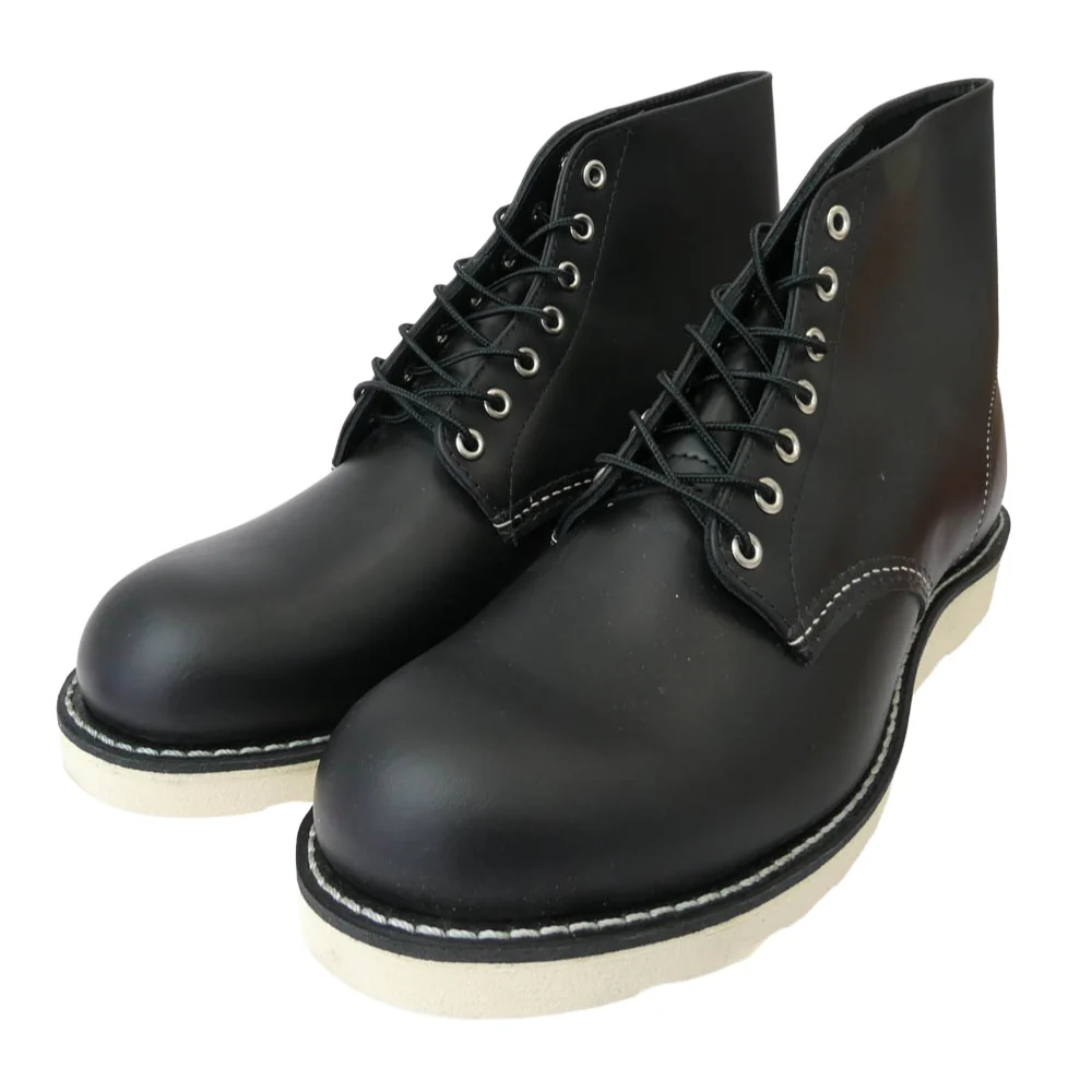 RED WING レッドウィング 8165 IRISH SETTER 6 INCH CLASSIC ROUND アイリッシュセッター クラシックラウンド ブラック 6インチ コレクテッドグレインレザー 7ホール プレートゥ ワークブーツ ブラック系 29.0cm【新古品】【未使用】【中古】