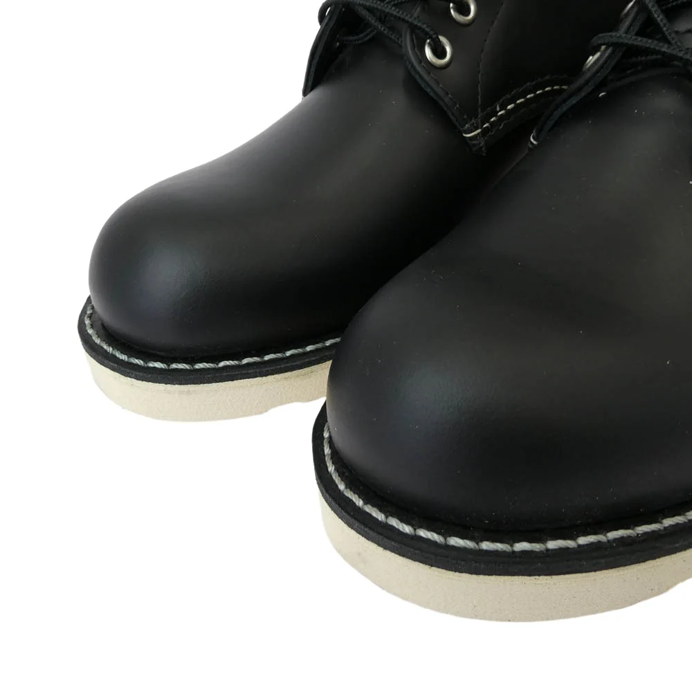 RED WING レッドウィング 8165 IRISH SETTER 6 INCH CLASSIC ROUND アイリッシュセッター クラシックラウンド ブラック 6インチ コレクテッドグレインレザー 7ホール プレートゥ ワークブーツ ブラック系 29.0cm【新古品】【未使用】【中古】 - Image 4