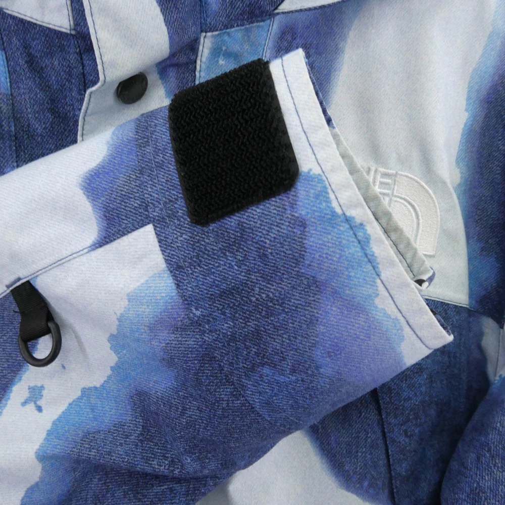 Supreme シュプリーム 21AW NP52100I x The North Face Bleached Denim Print Mountain Jacket ザノースフェイス ブリーチド デニム プリント マウンテン ジャケット ブルー系 S【中古】 - Image 4