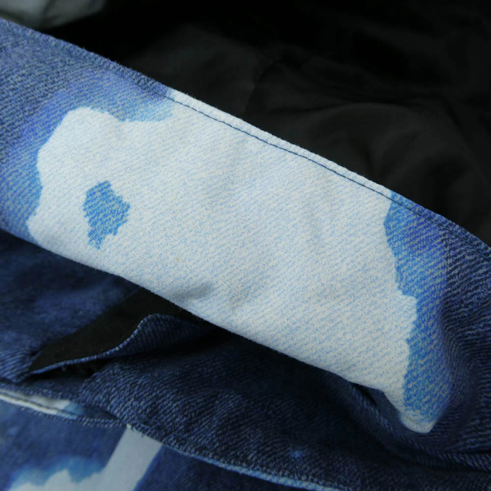Supreme シュプリーム 21AW NP52100I x The North Face Bleached Denim Print Mountain Jacket ザノースフェイス ブリーチド デニム プリント マウンテン ジャケット ブルー系 S【中古】 - Image 6