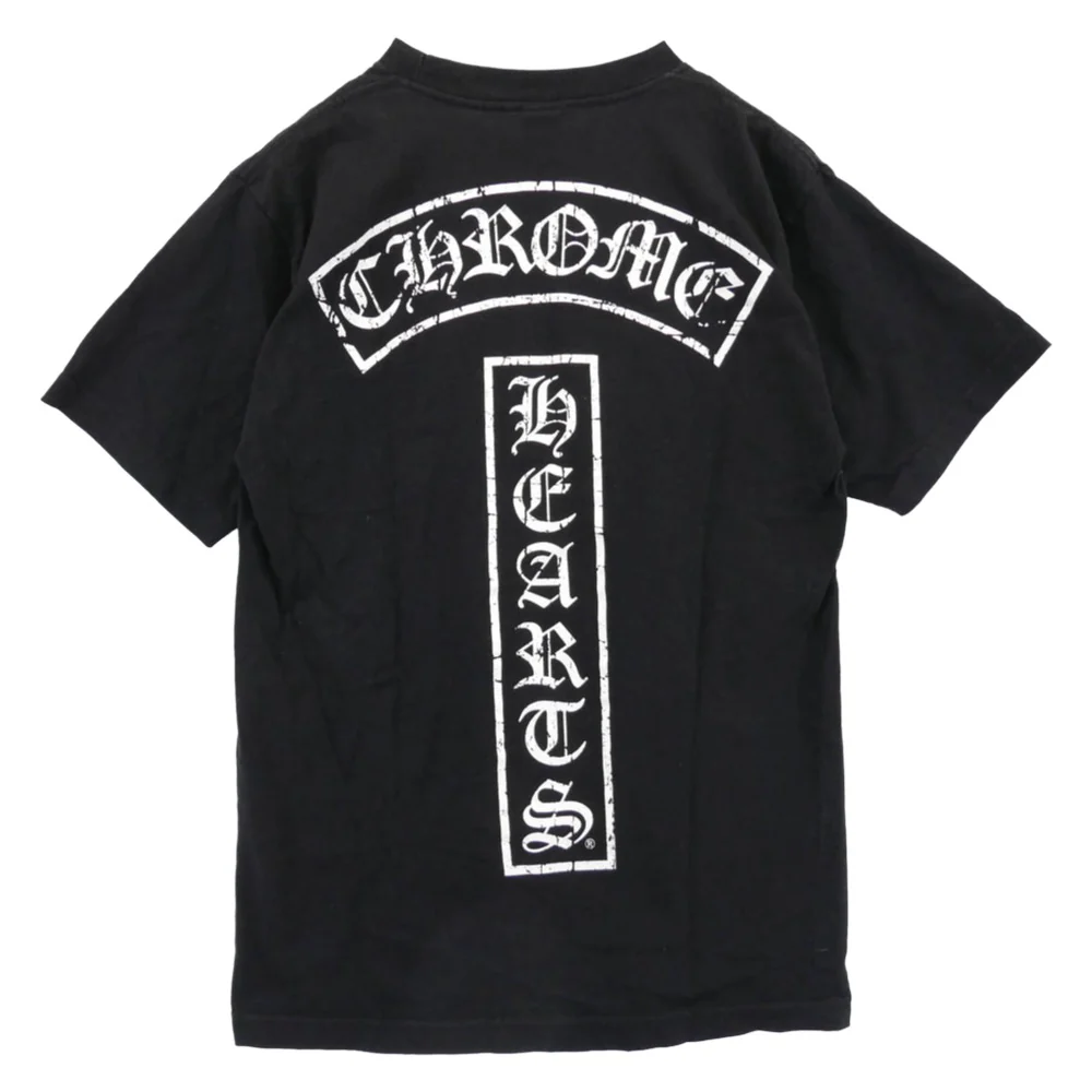 CHROME HEARTS クロムハーツ（原本無） T-BAR STAR LOGO Tバー スタープリント Tシャツ 半袖カットソー ブラック系 M【中古】 - Image 2