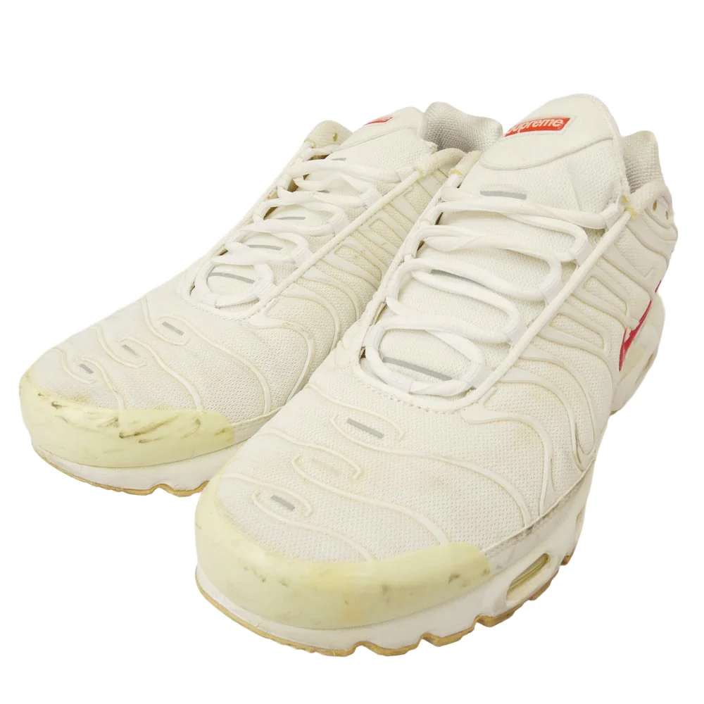 Supreme シュプリーム DA1472-100 x Nike ナイキ Air Max Plus TN White Speed Red エアマックスプラス ホワイト スピード レッド ローカット スニーカー ホワイト系 28.0cm【中古】 - Image 2