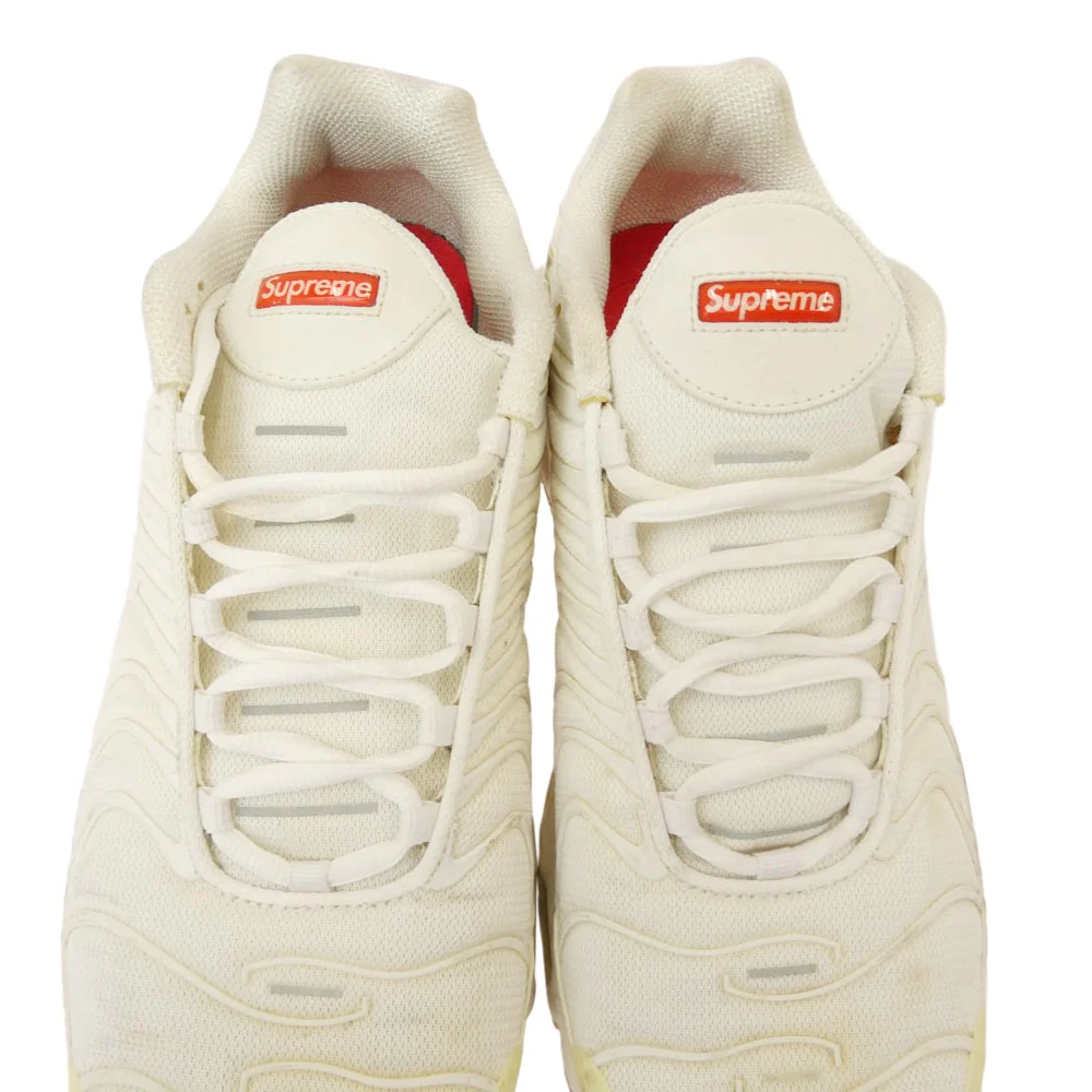Supreme シュプリーム DA1472-100 x Nike ナイキ Air Max Plus TN White Speed Red エアマックスプラス ホワイト スピード レッド ローカット スニーカー ホワイト系 28.0cm【中古】 - Image 5