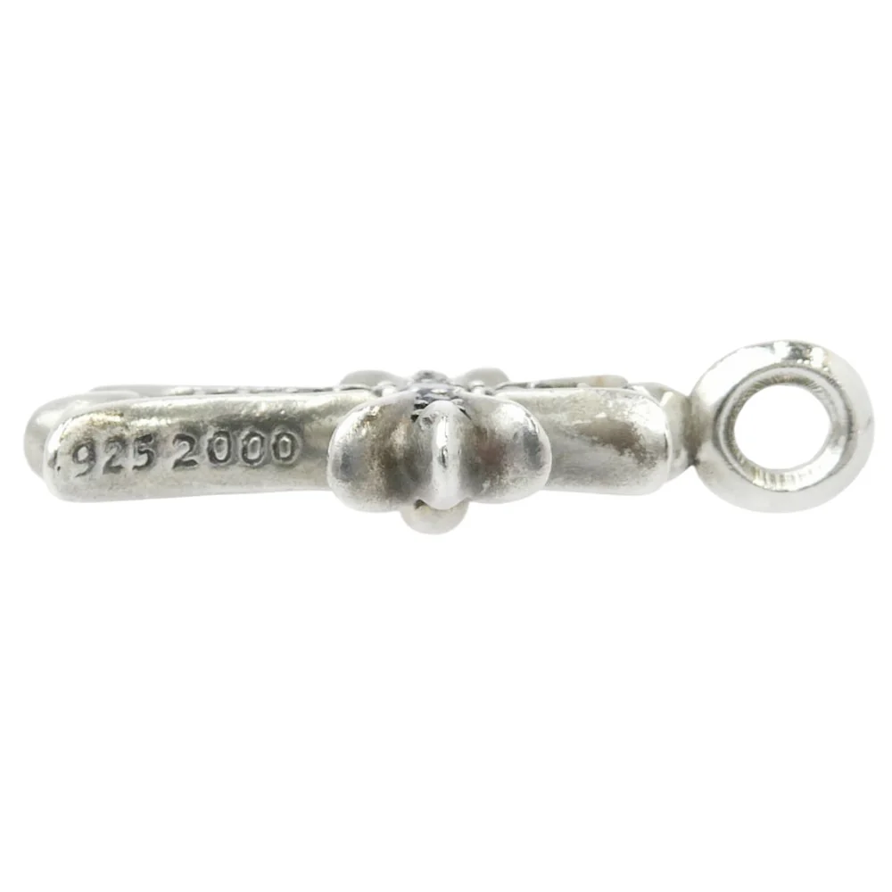 CHROME HEARTS クロムハーツ(原本無) TNY CRSF P SAP タイニーファット クロス PAVE パヴェサファイア ペンダントトップ シルバー系 ブルー系【中古】 - Image 3