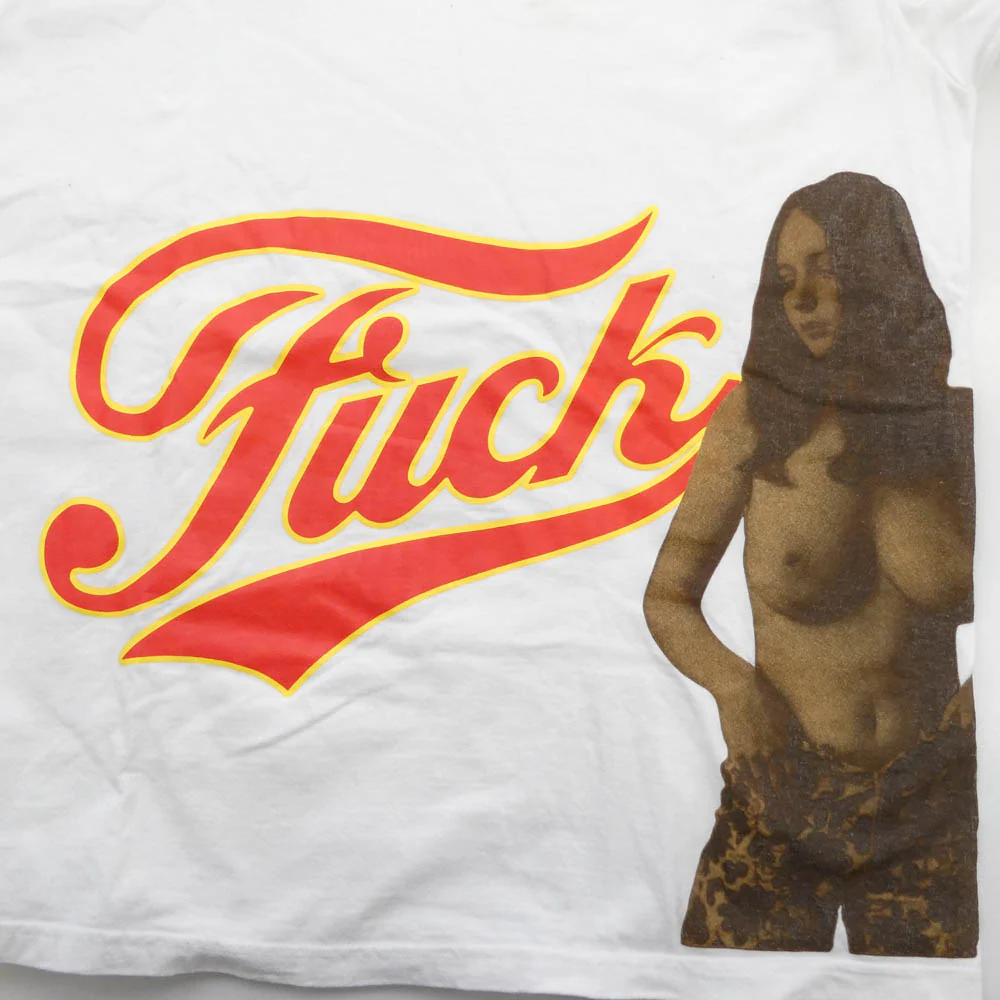 Supreme シュプリーム 24AW Fuck Tee 半袖 プリント Tシャツ ホワイト系 M【中古】 - Image 4