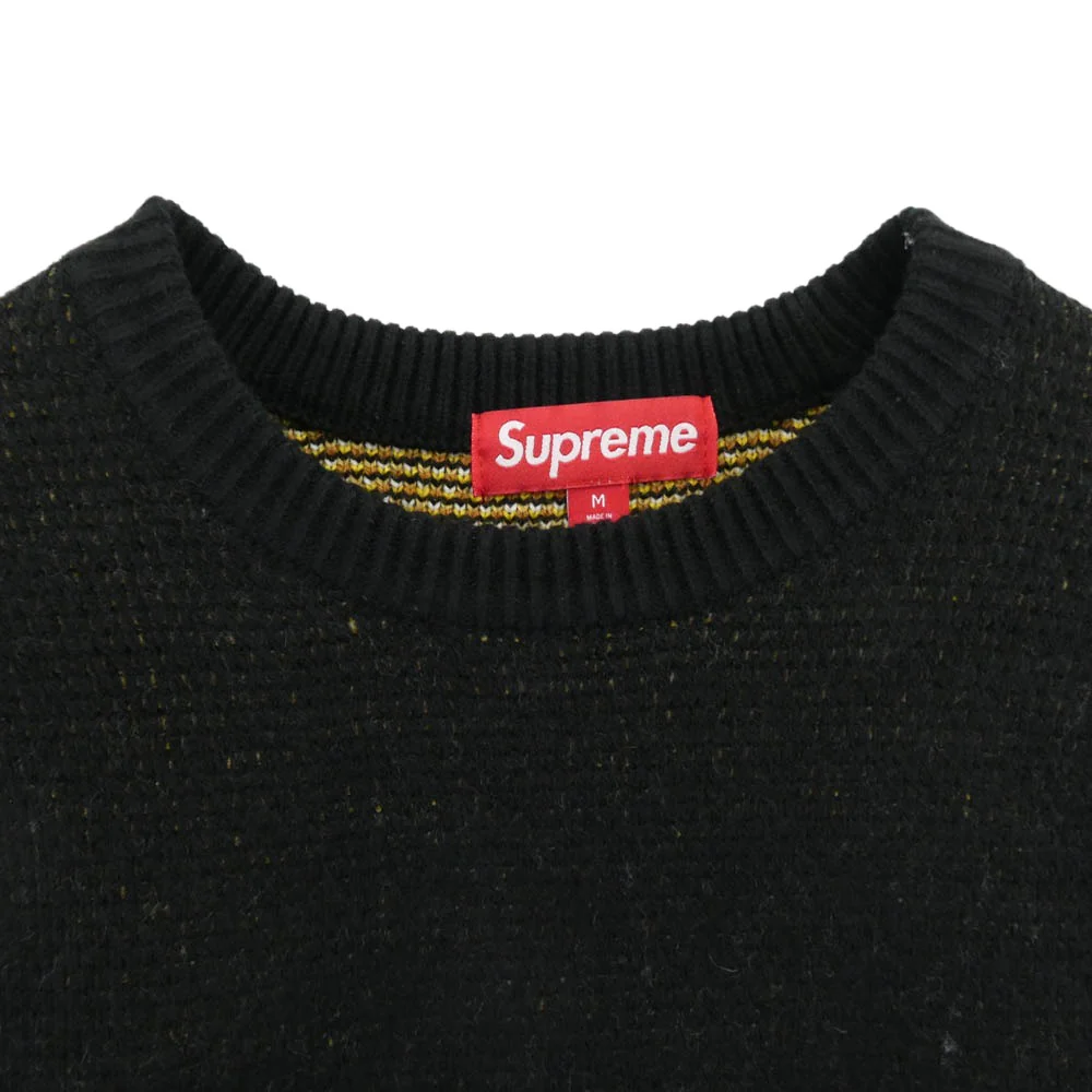 Supreme シュプリーム 25AW アンタイヒーロー Sweater ニット イーグル クルーネック セーター ブラック系 イエロー系 M【中古】 - Image 3