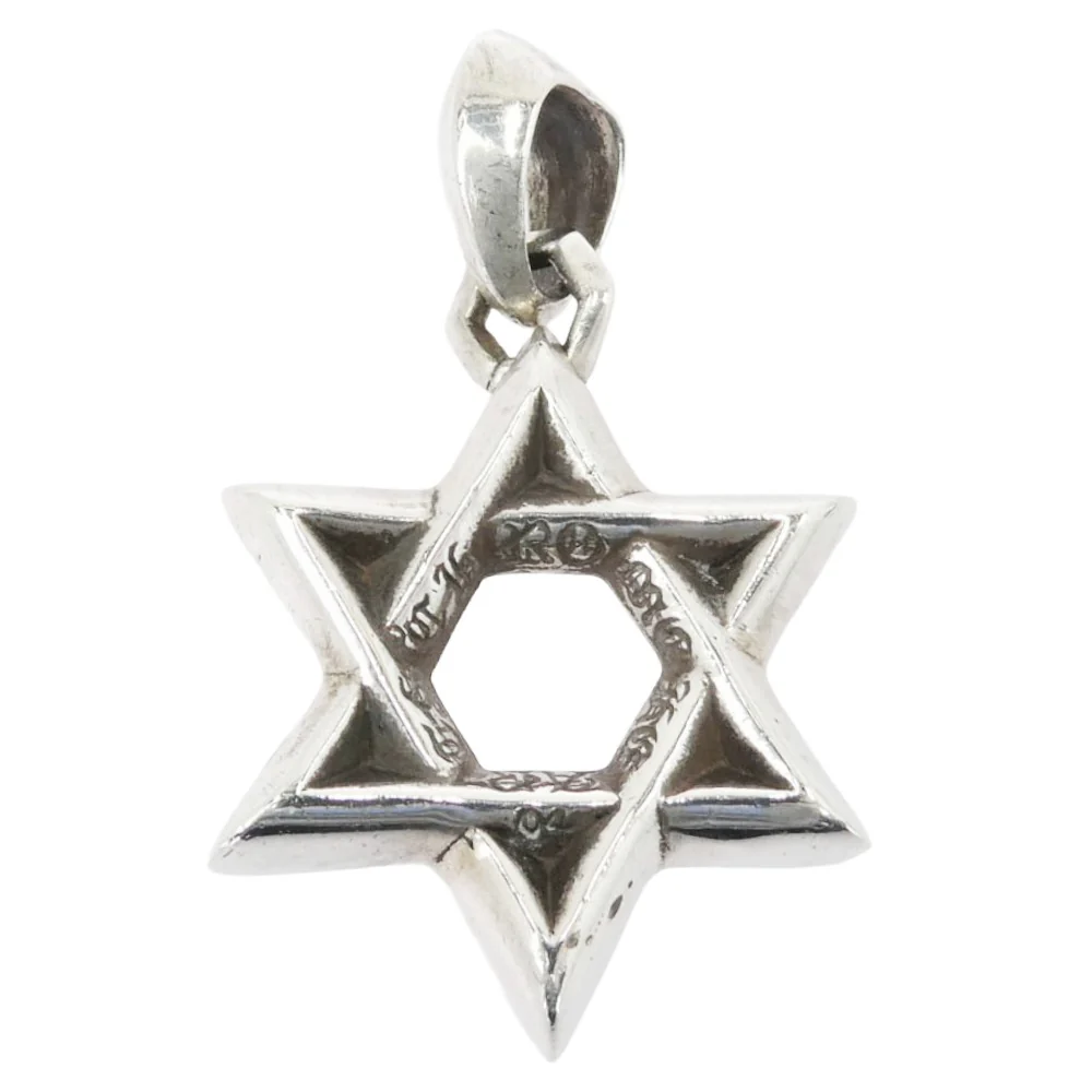 CHROME HEARTS クロムハーツ(原本無) STAR OF DAVID PENDANT SML スターオブダビデ スモール ペンダントトップ シルバー系【中古】