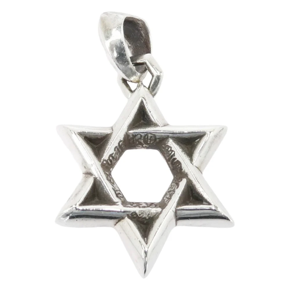 CHROME HEARTS クロムハーツ(原本無) STAR OF DAVID PENDANT SML スターオブダビデ スモール ペンダントトップ シルバー系【中古】 - Image 2