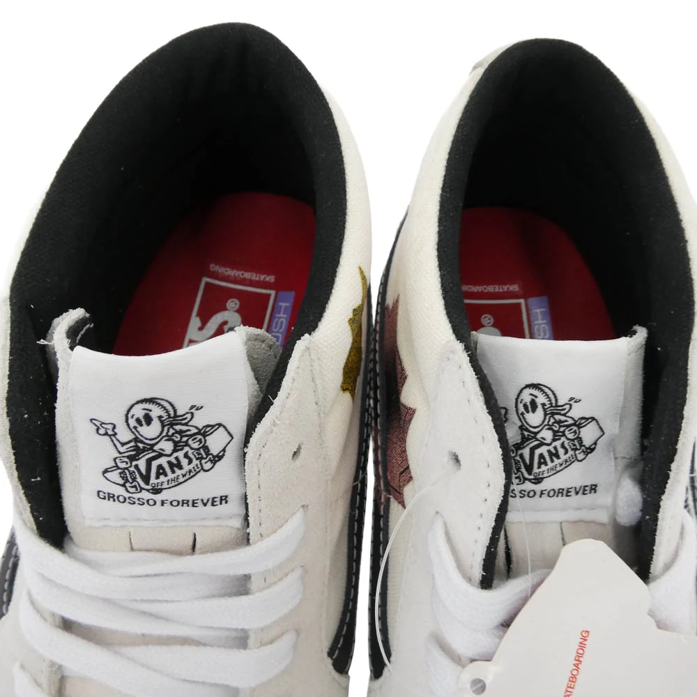 Supreme シュプリーム 25SS VN0A5KS1CRM x Nate Lowman Skate Grosso Mid Bullet Hole Natural ネイトローマン スケート グロッソ ミッド スニーカー アイボリー系 27.5cm【極上美品】【中古】 - Image 5