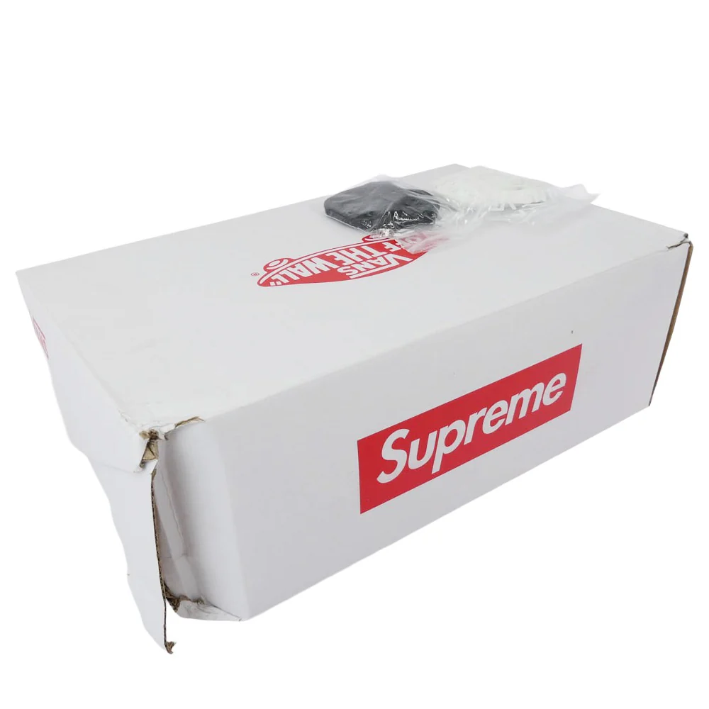 Supreme シュプリーム 25SS VN0A5KS1CRM x Nate Lowman Skate Grosso Mid Bullet Hole Natural ネイトローマン スケート グロッソ ミッド スニーカー アイボリー系 27.5cm【極上美品】【中古】 - Image 8