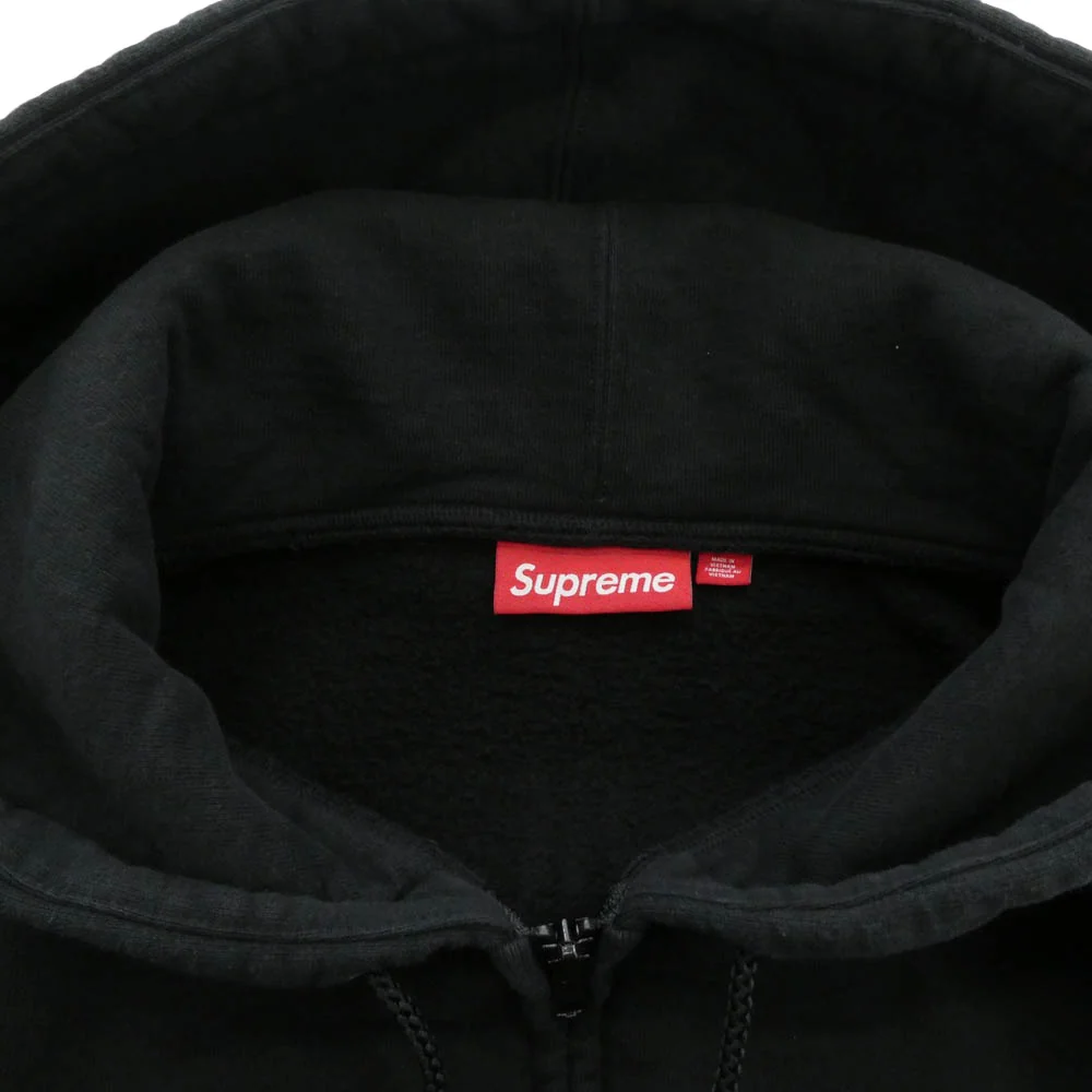 Supreme シュプリーム 25SS Work Zip Up Hooded Sweatshirt ワーク ジップ アップ フーディー パーカー スウェットシャツ ブラック系 L【中古】 - Image 3